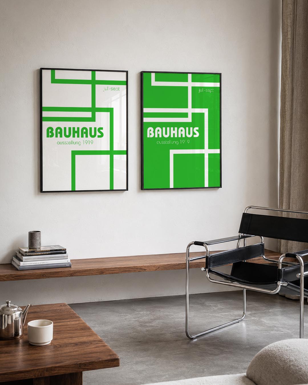 Lijnen en kleurvlakken Posterset
