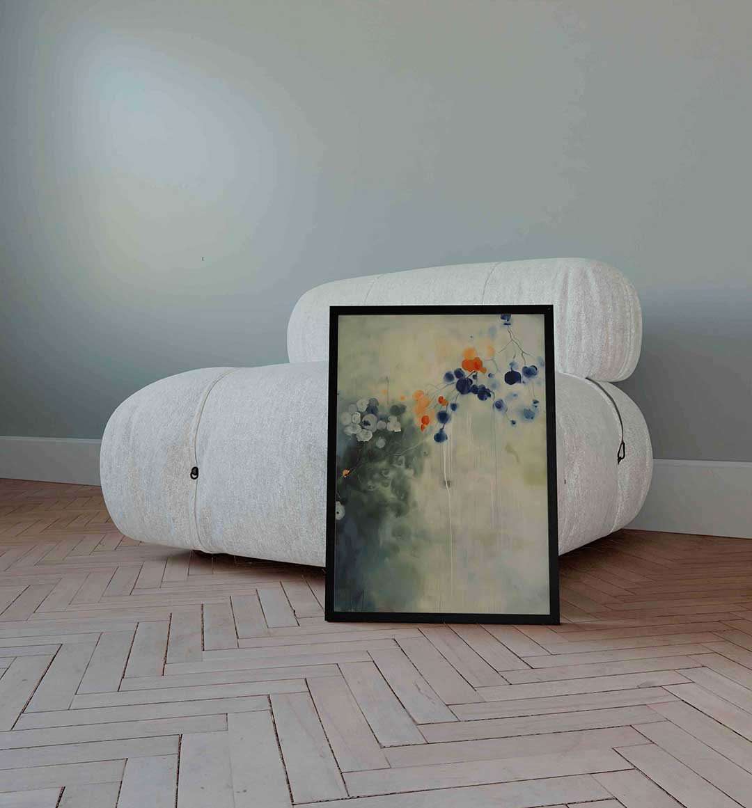 Bloemen en takken Poster