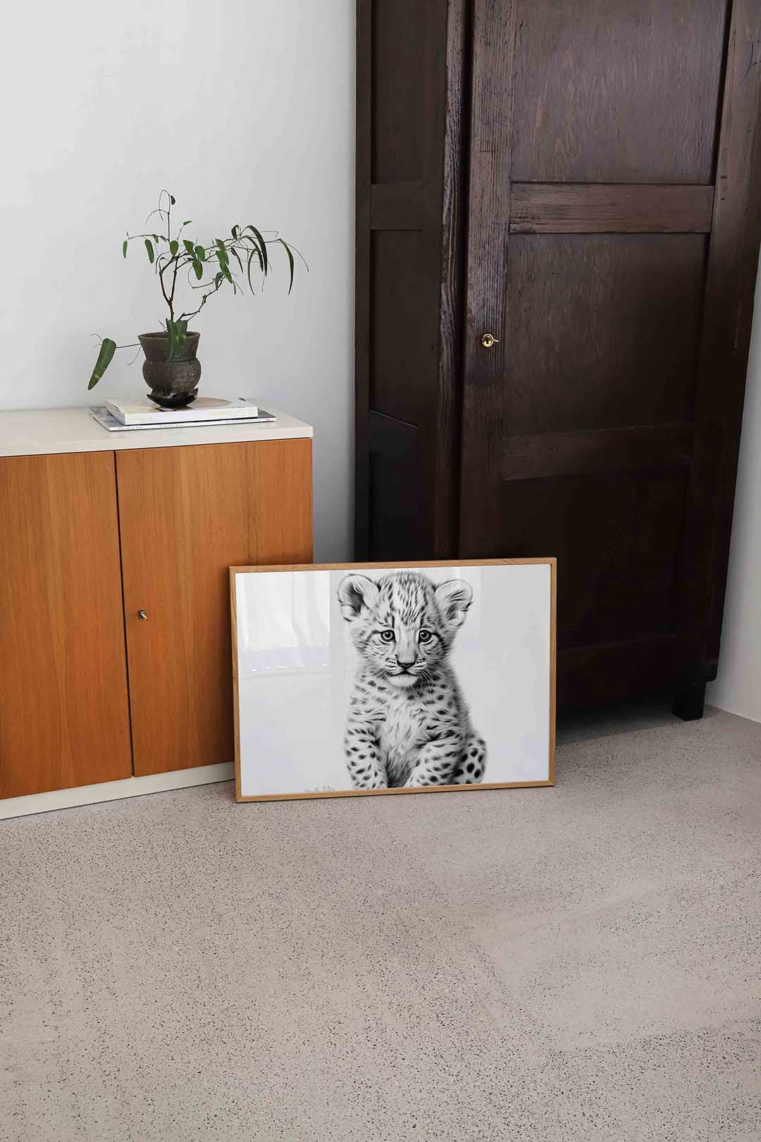 Jonge luipaard Poster