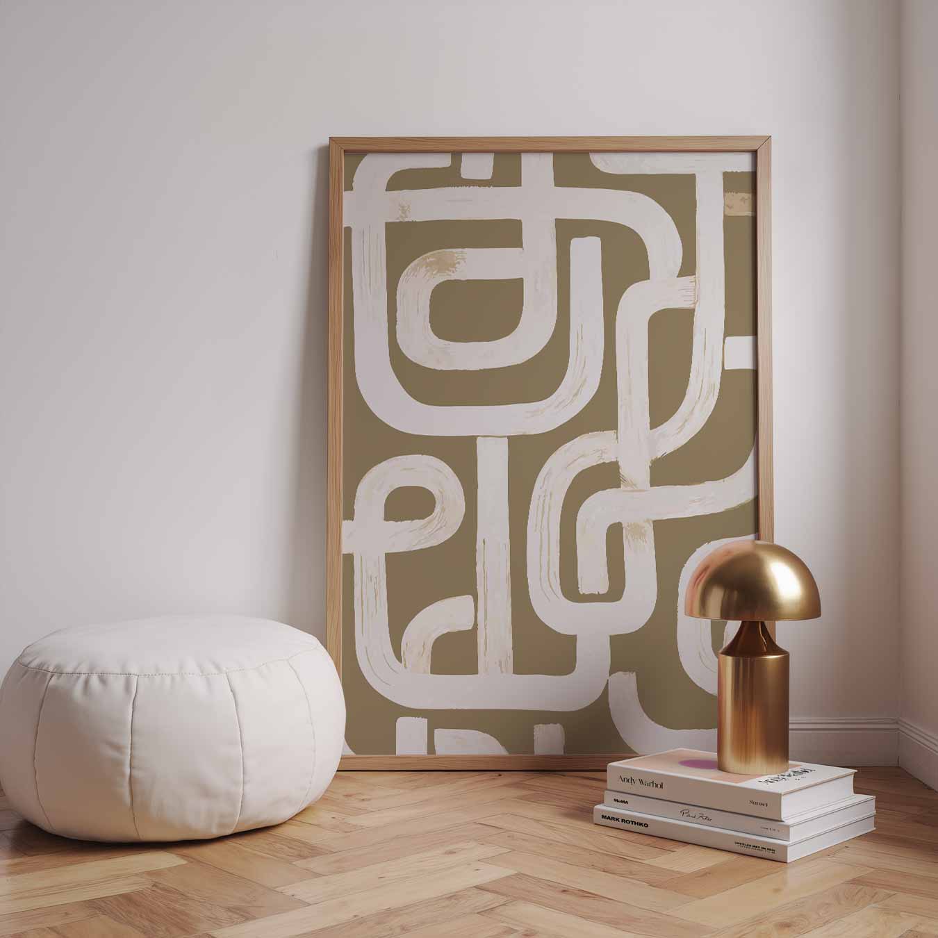 Moderne Retro Maze Poster-WallArtistic