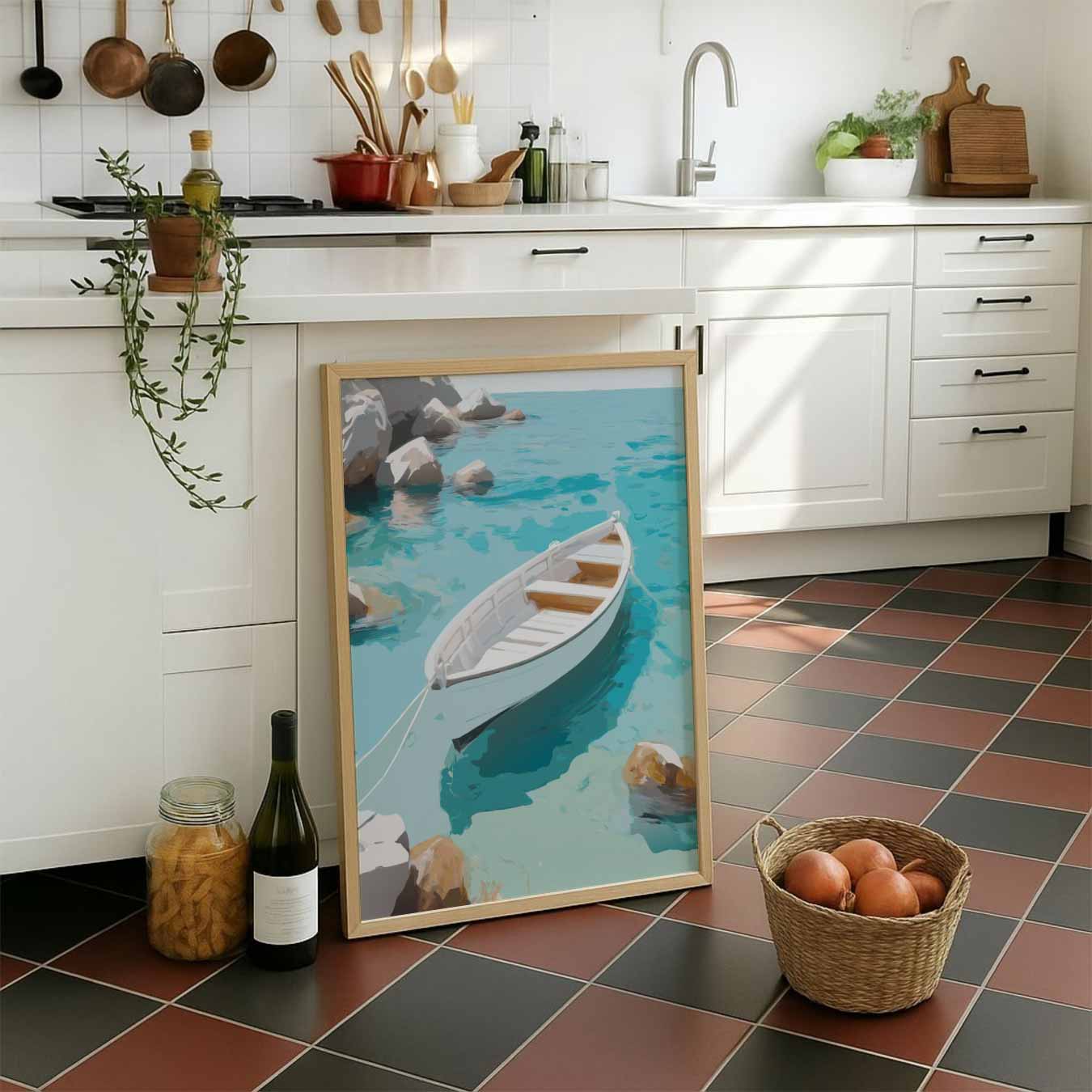 Dromerige Zeilboot Poster-WallArtistic