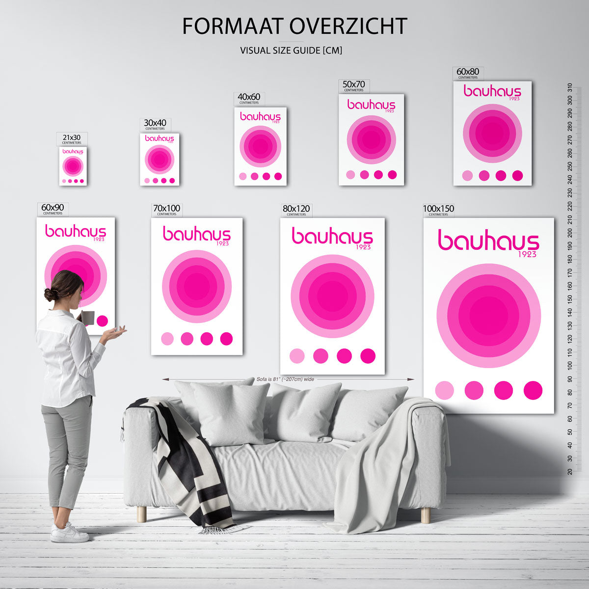 Cirkelvormen en kleur Poster