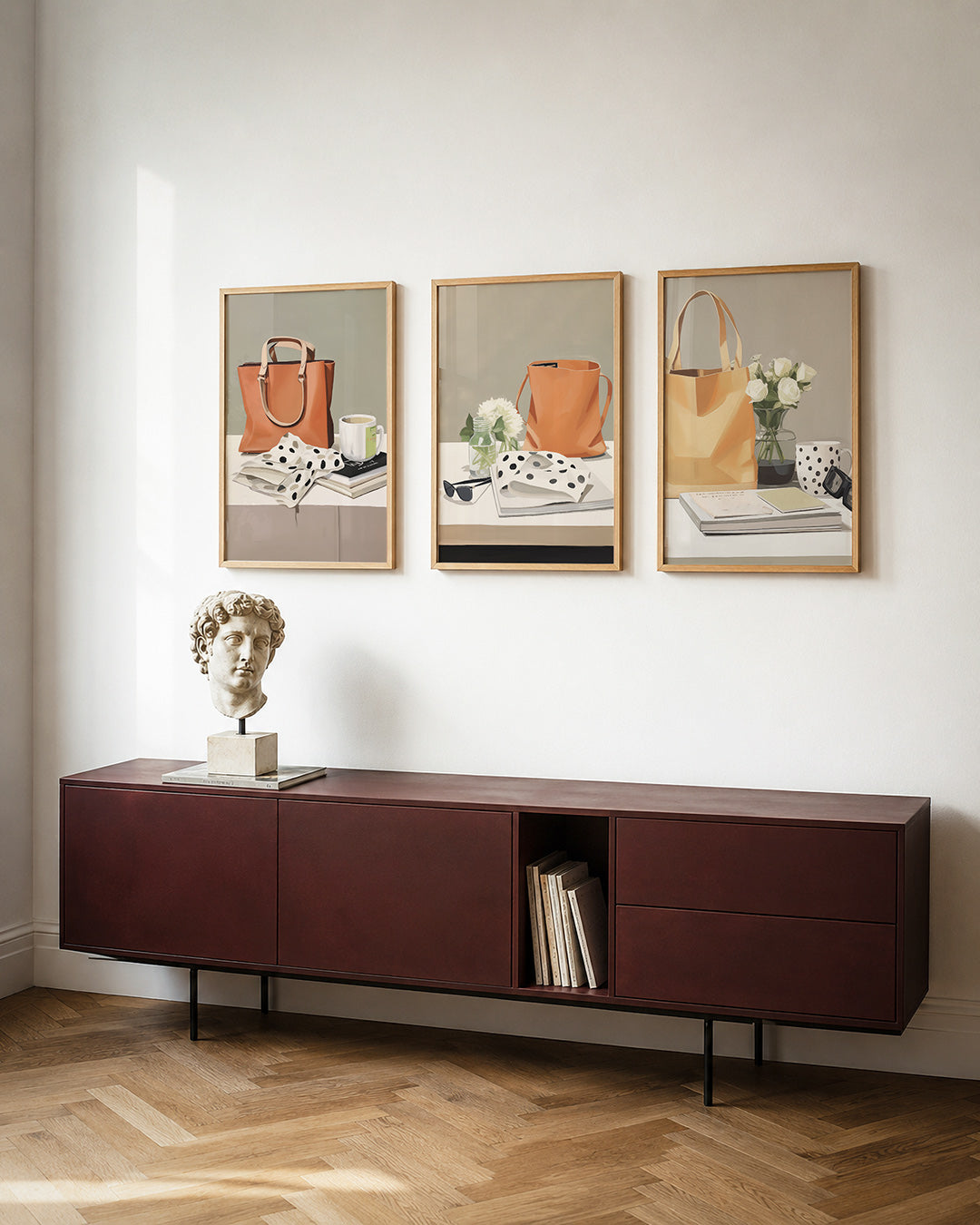 Stilleven met tas Posterset