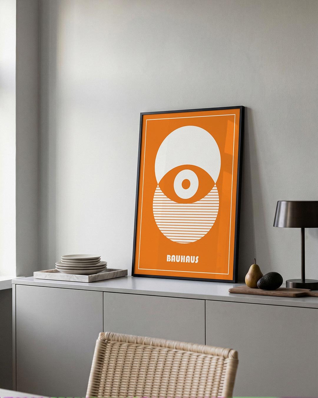 Cirkelvormen en lijnen Poster