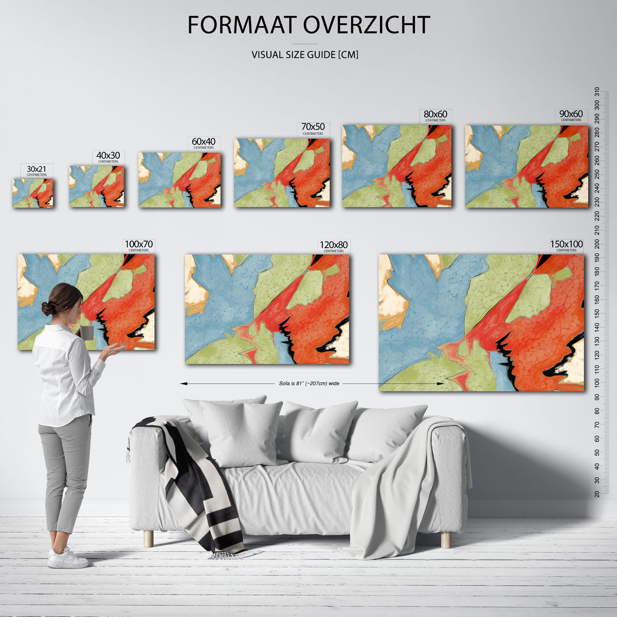 Abstracte vormen Poster
