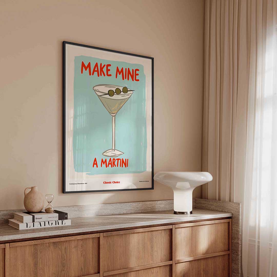 Martini glas Poster