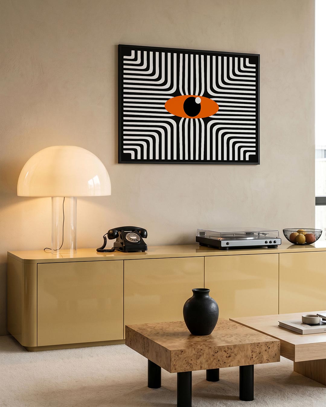 Lijnen en oog Poster