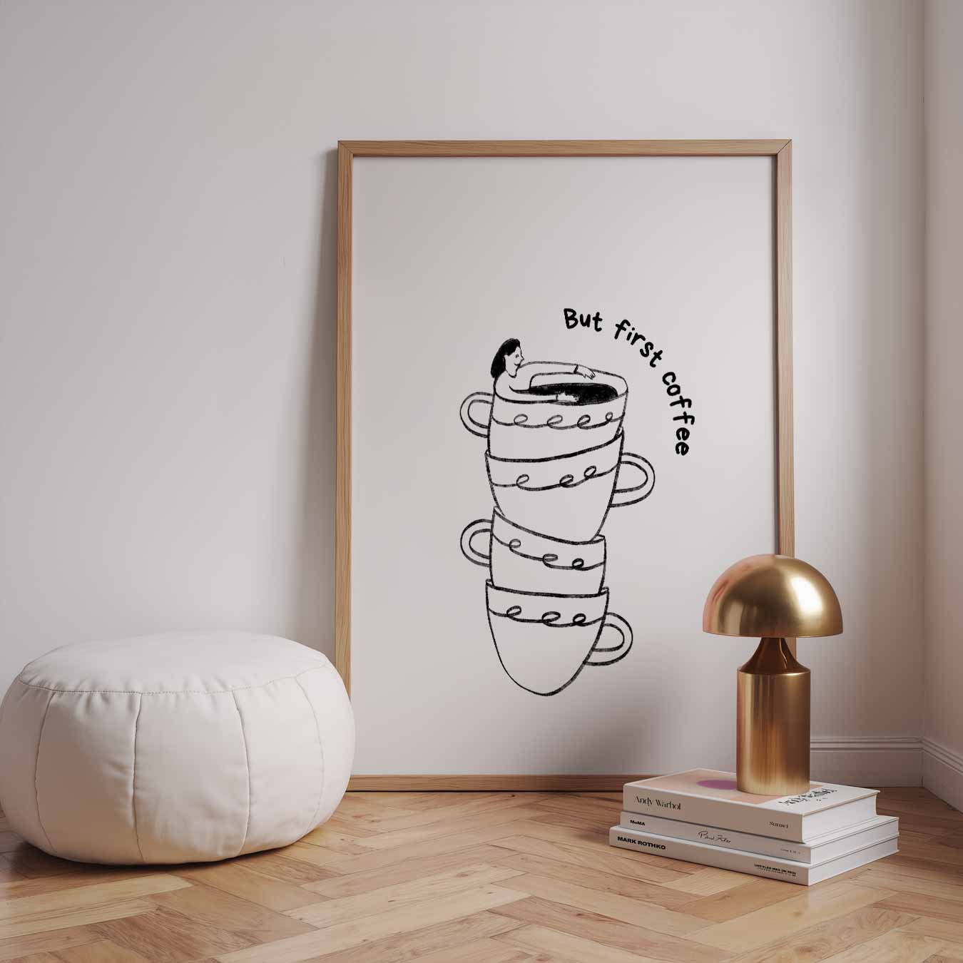 But First Coffee Poster-WallArtistic