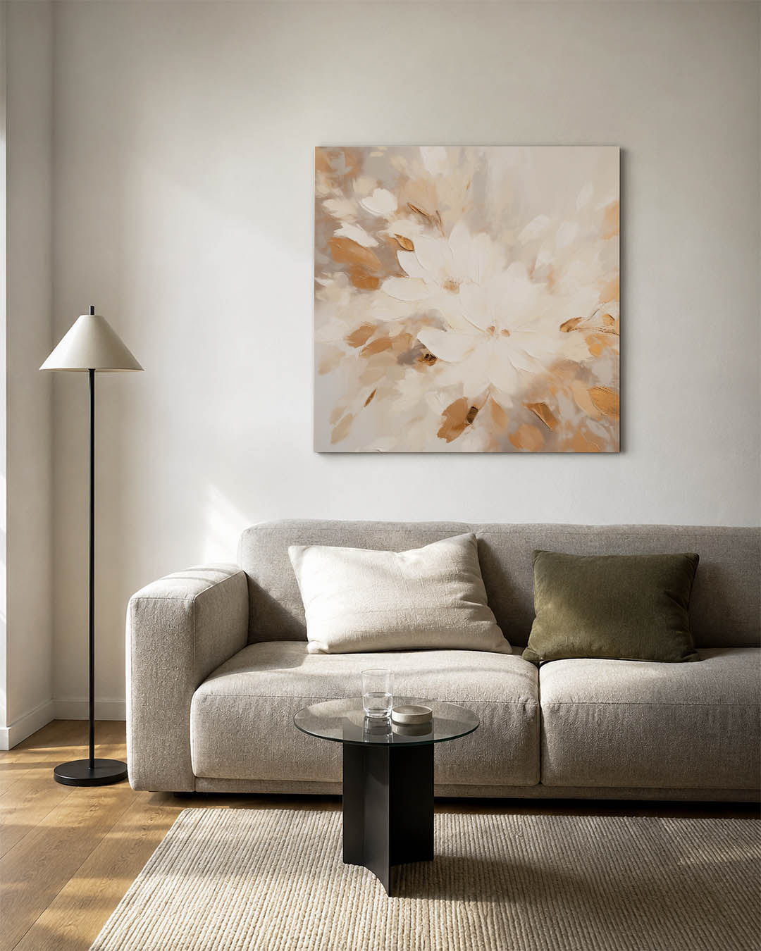 Bloemrijke compositie Kunstwerk