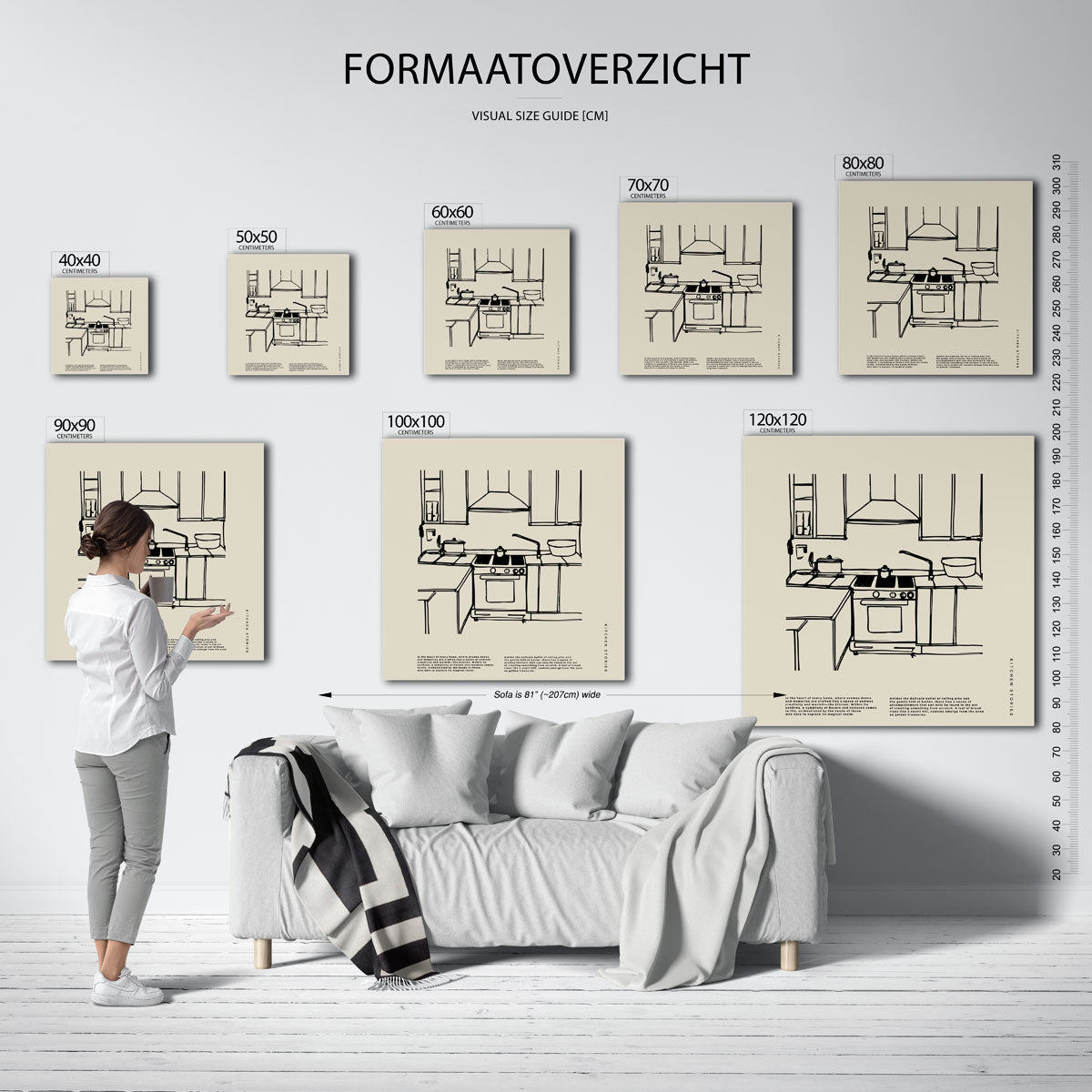 Keuken schets Poster