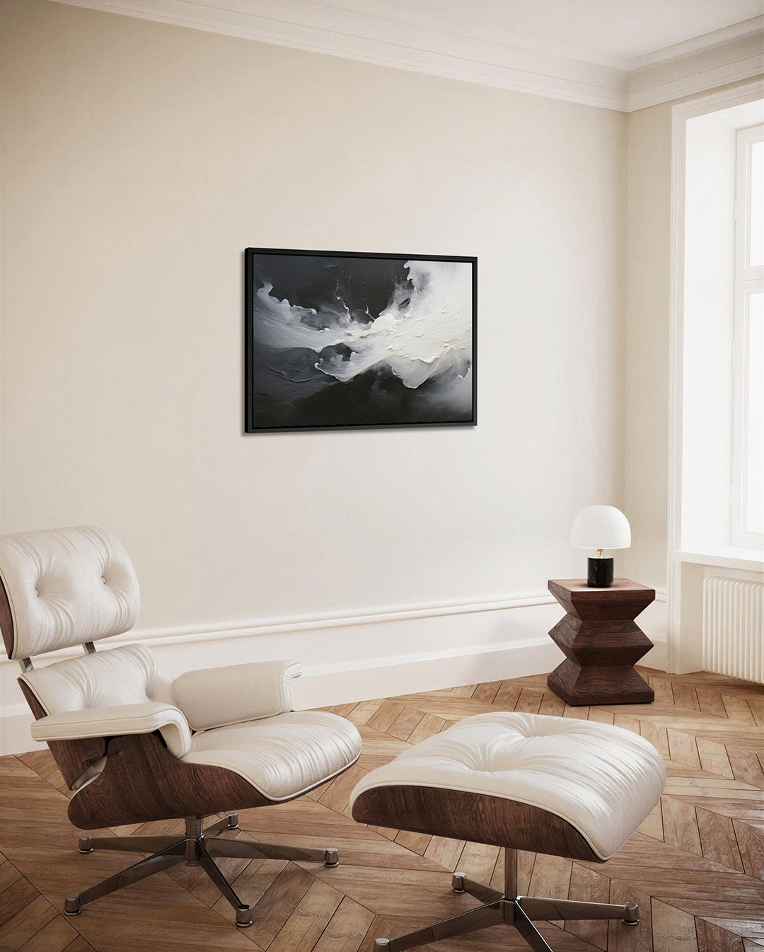 Vloeiende kleurbeweging Kunstwerk