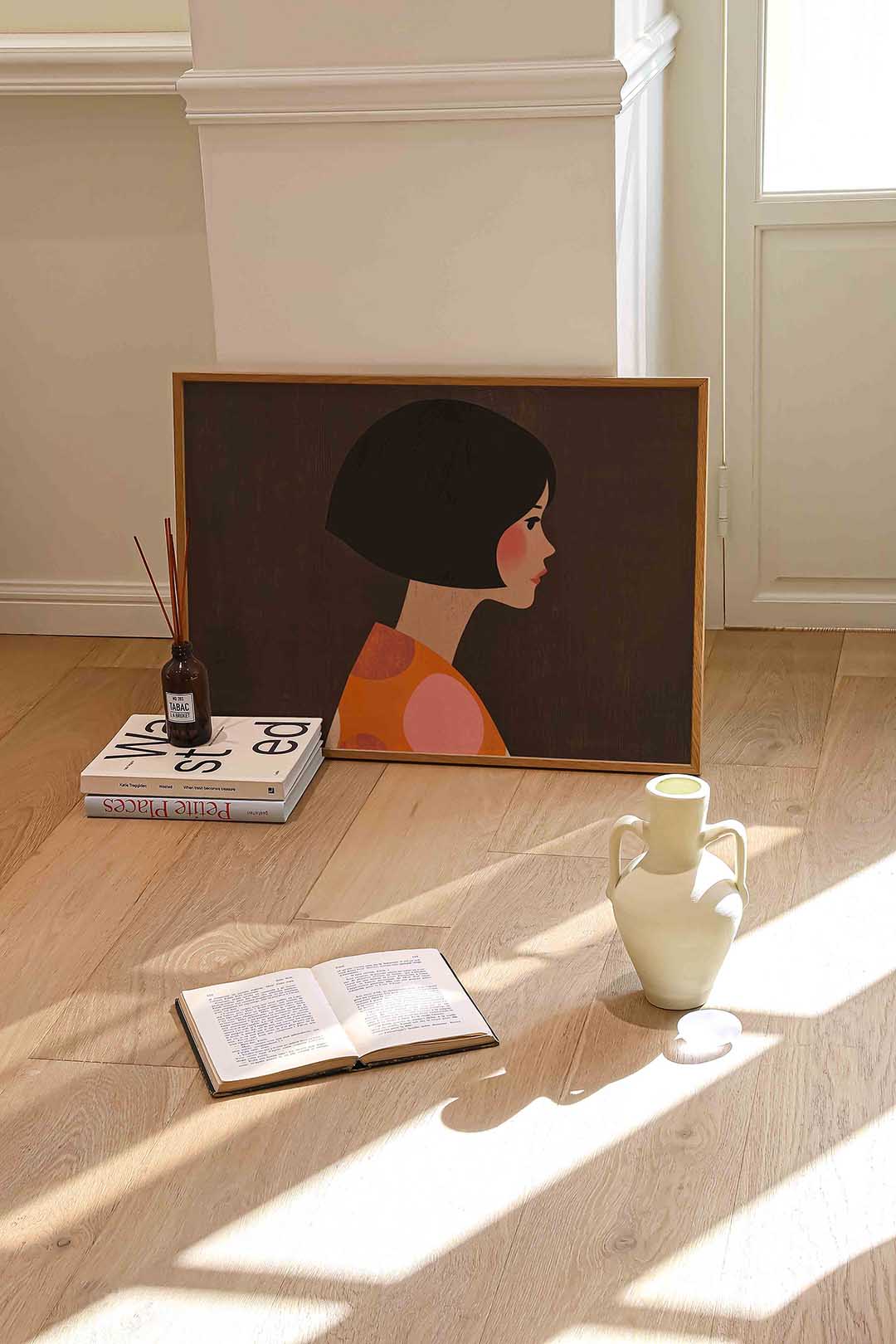 Profiel van vrouw Poster