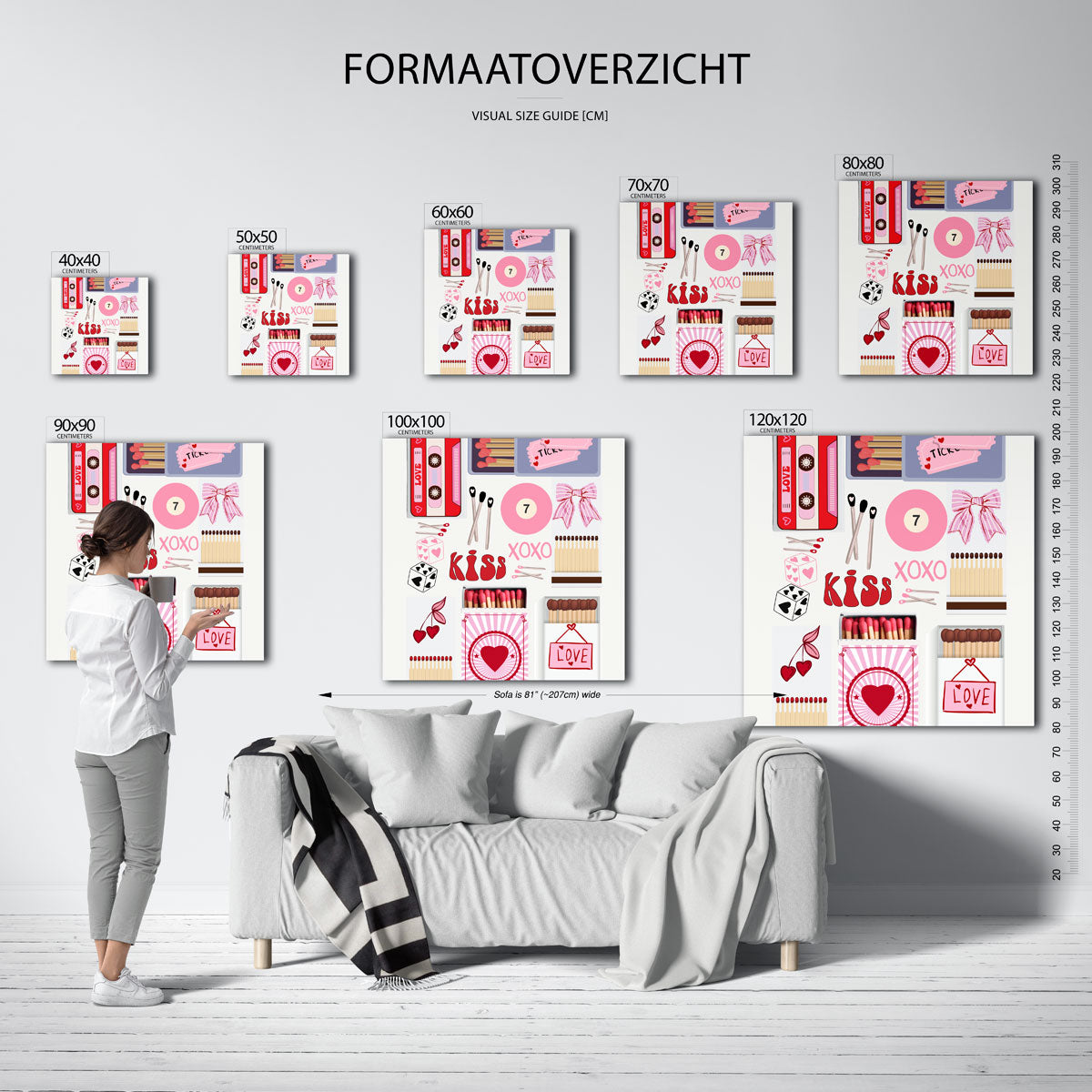 Liefdevolle symbolen Poster