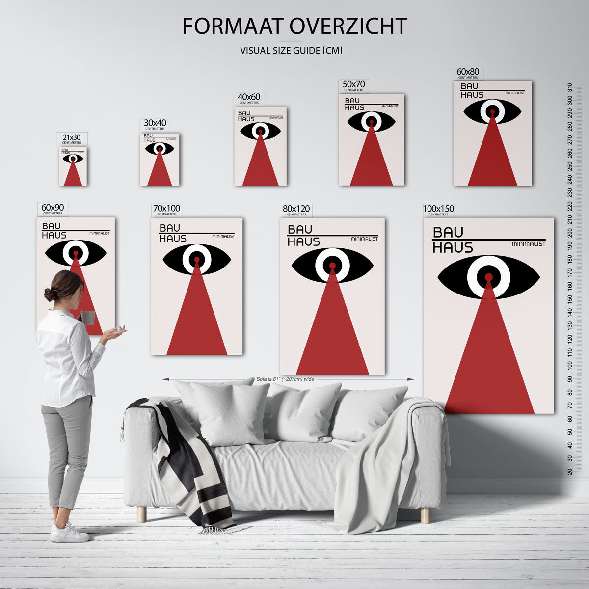 Oog en stralen Poster