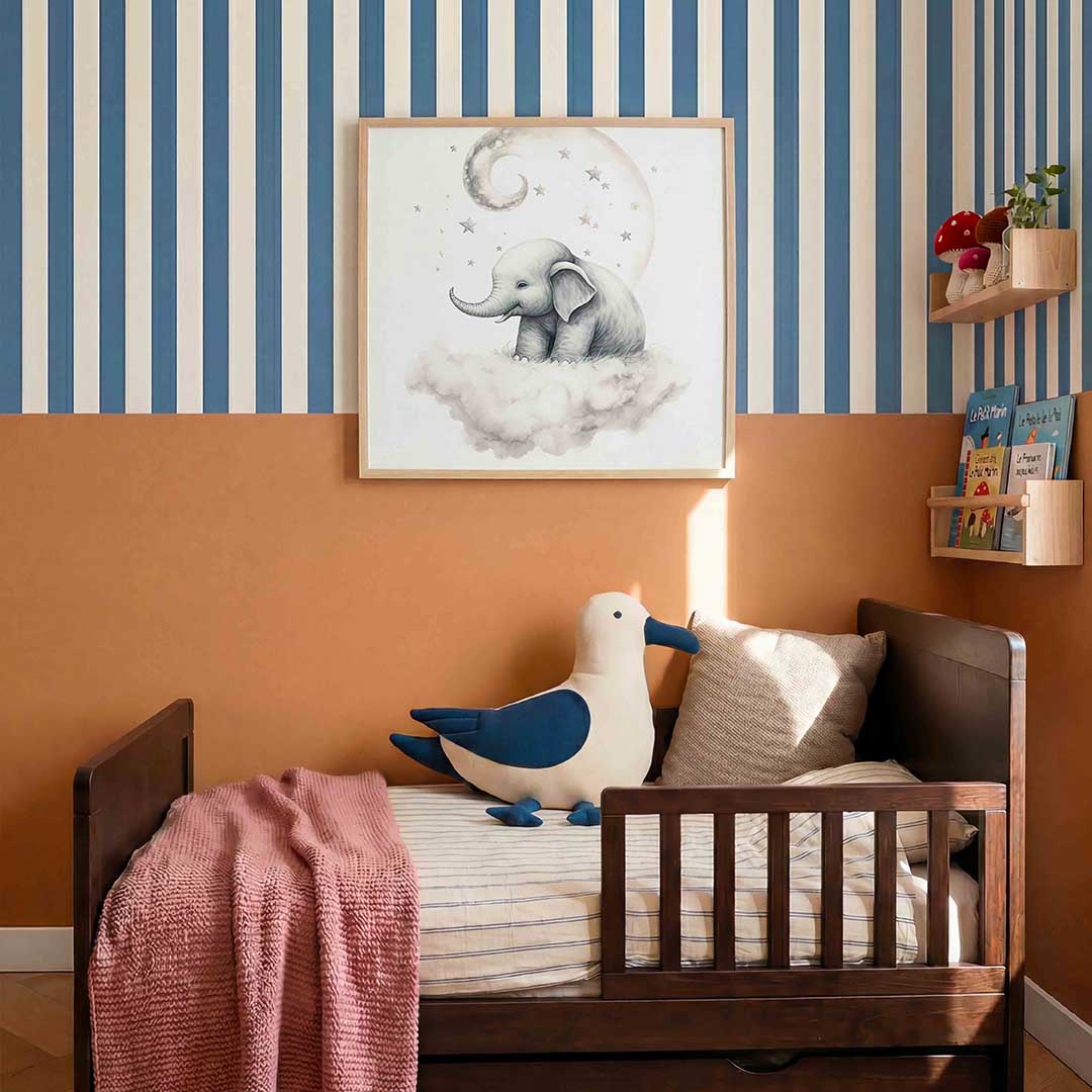 Olifant op wolk Poster