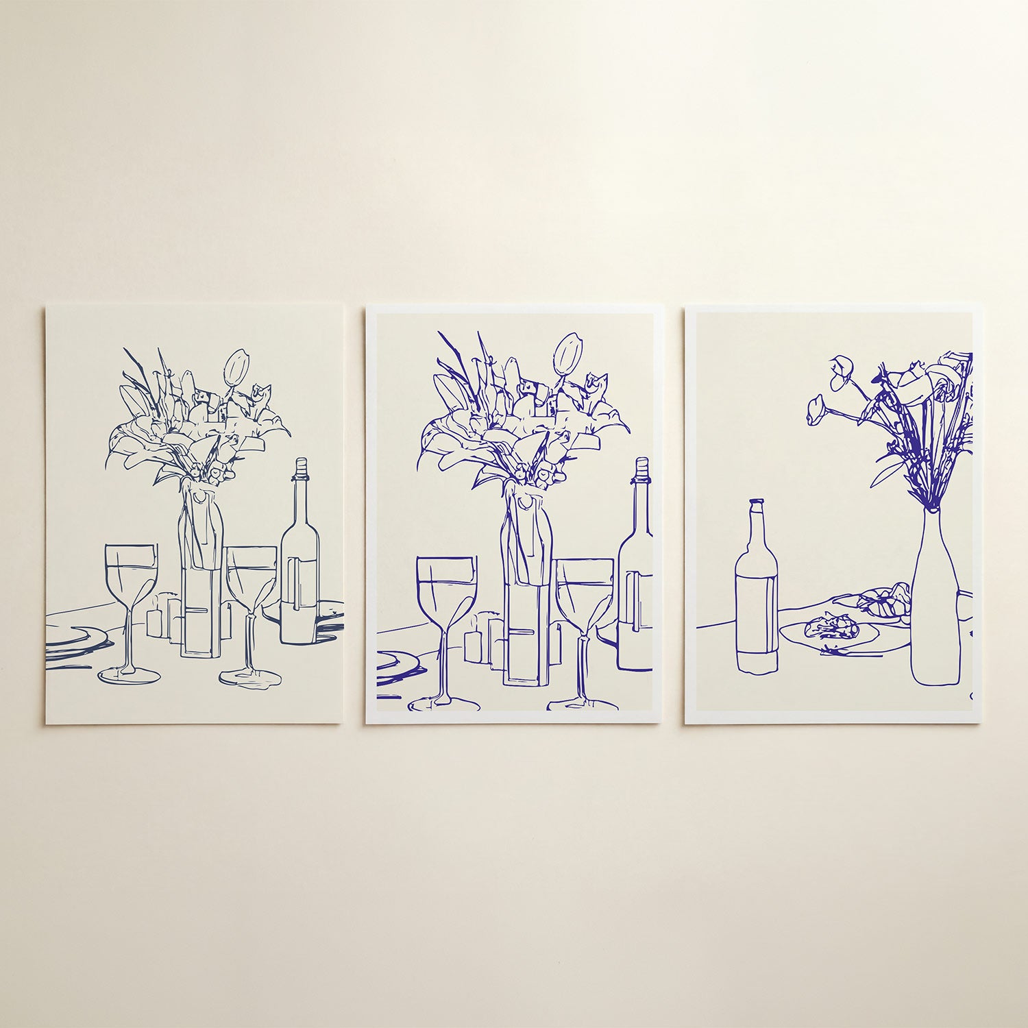 Lijnenspel en vormen Posterset