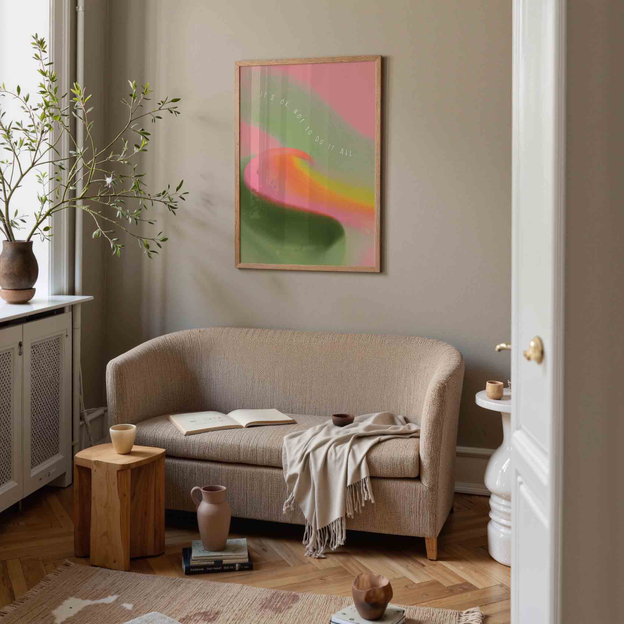 Abstracte kleurencompositie Poster