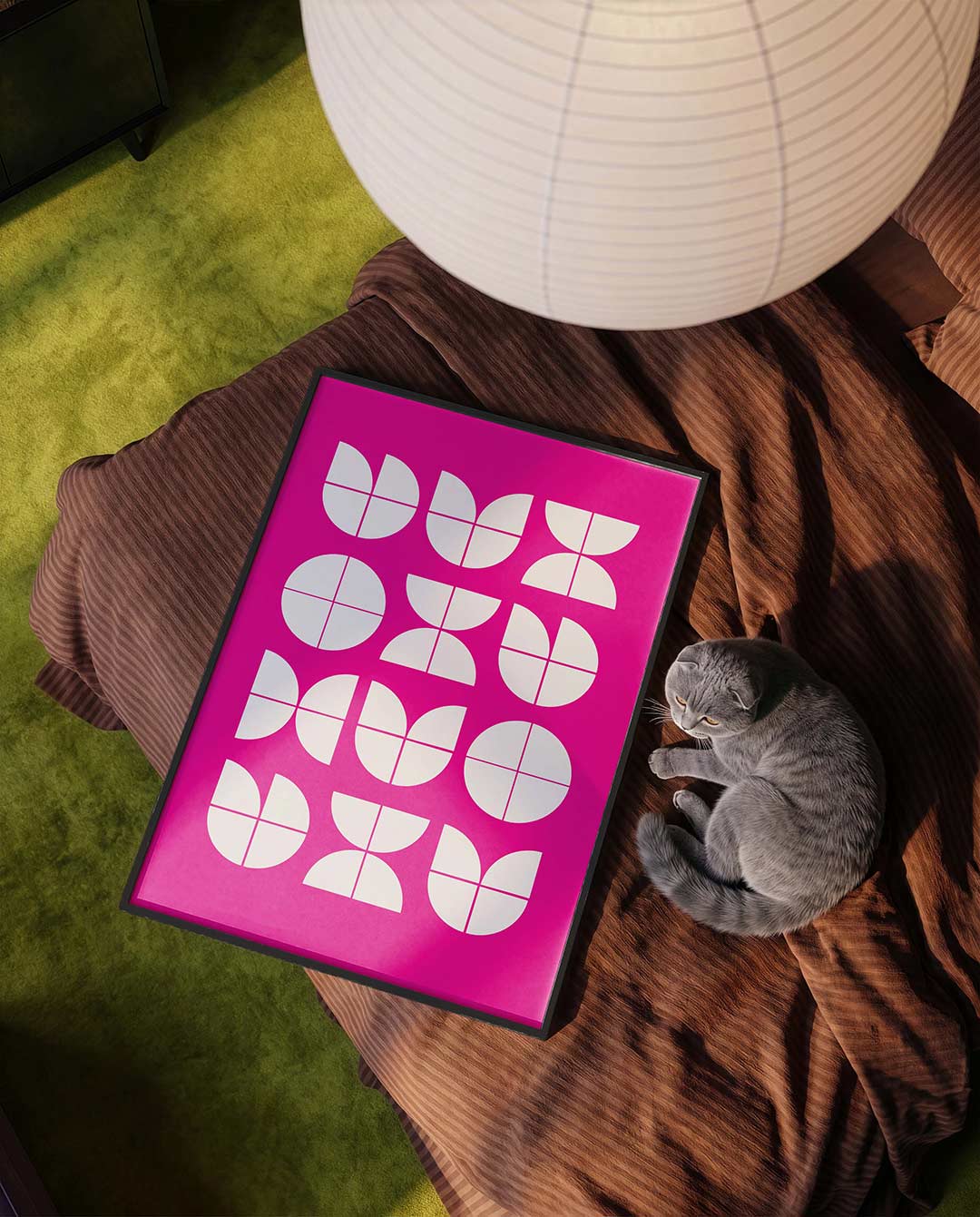 Vormenritme en kleur Poster