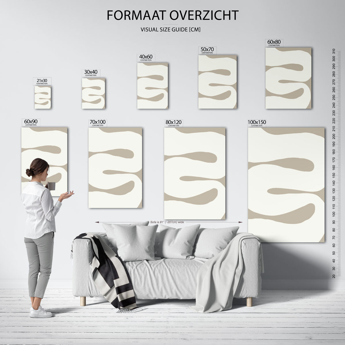 Organische vormen Poster
