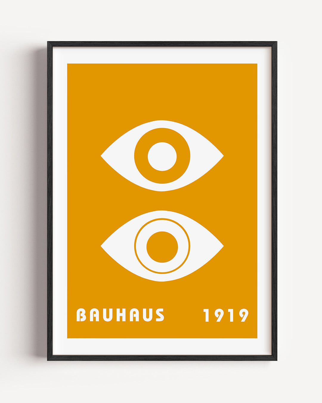 Oogvormen en tekst Poster