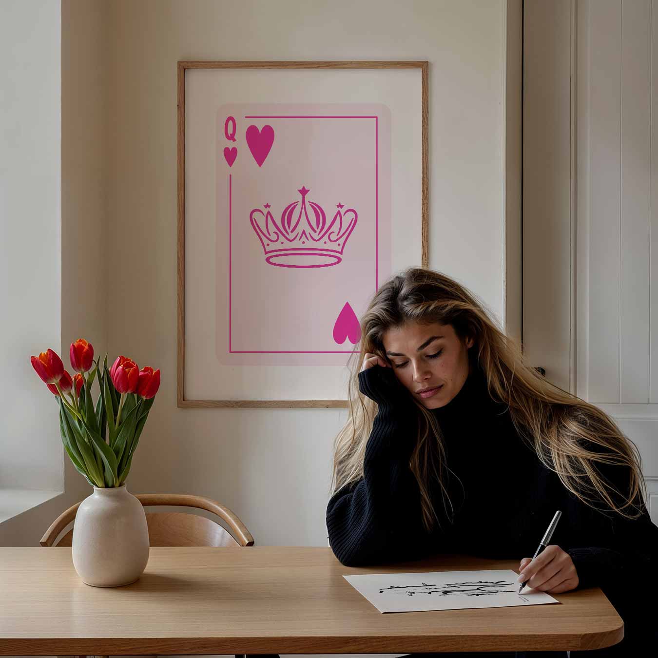 Koningin van Harten Poster-WallArtistic