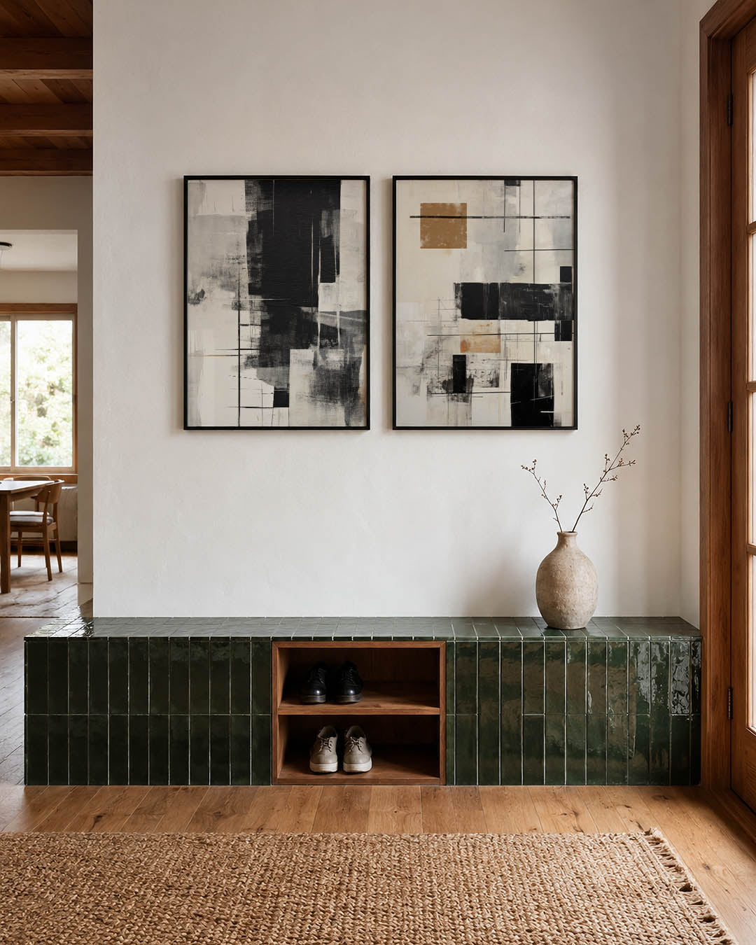 Zwart wit harmonie Posterset