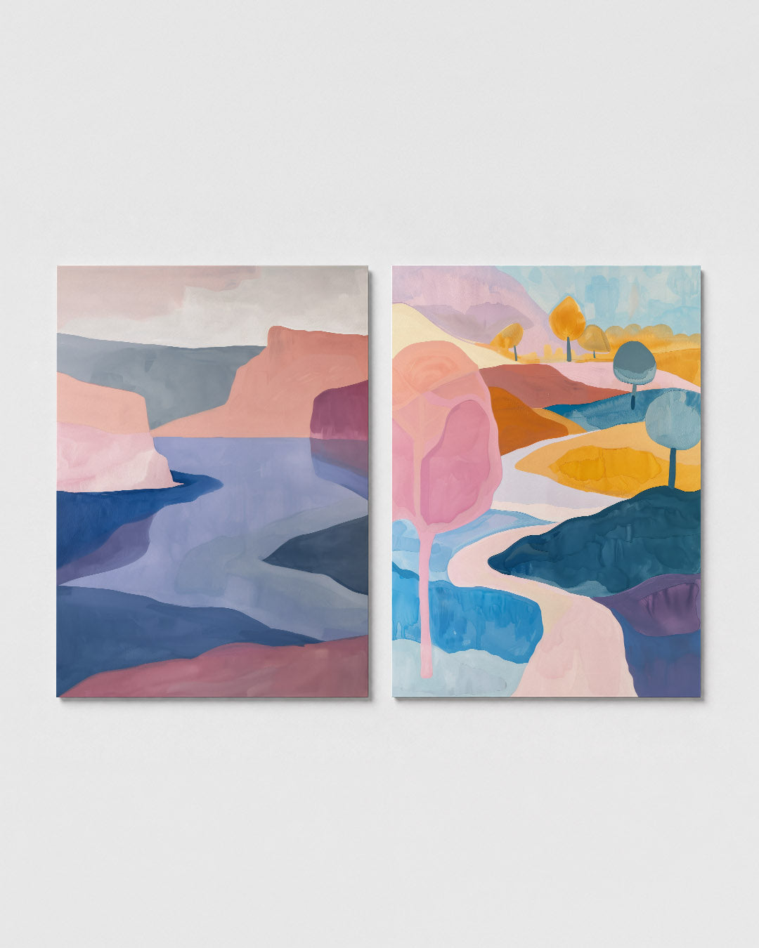 Kleurvlakken harmonie Posterset