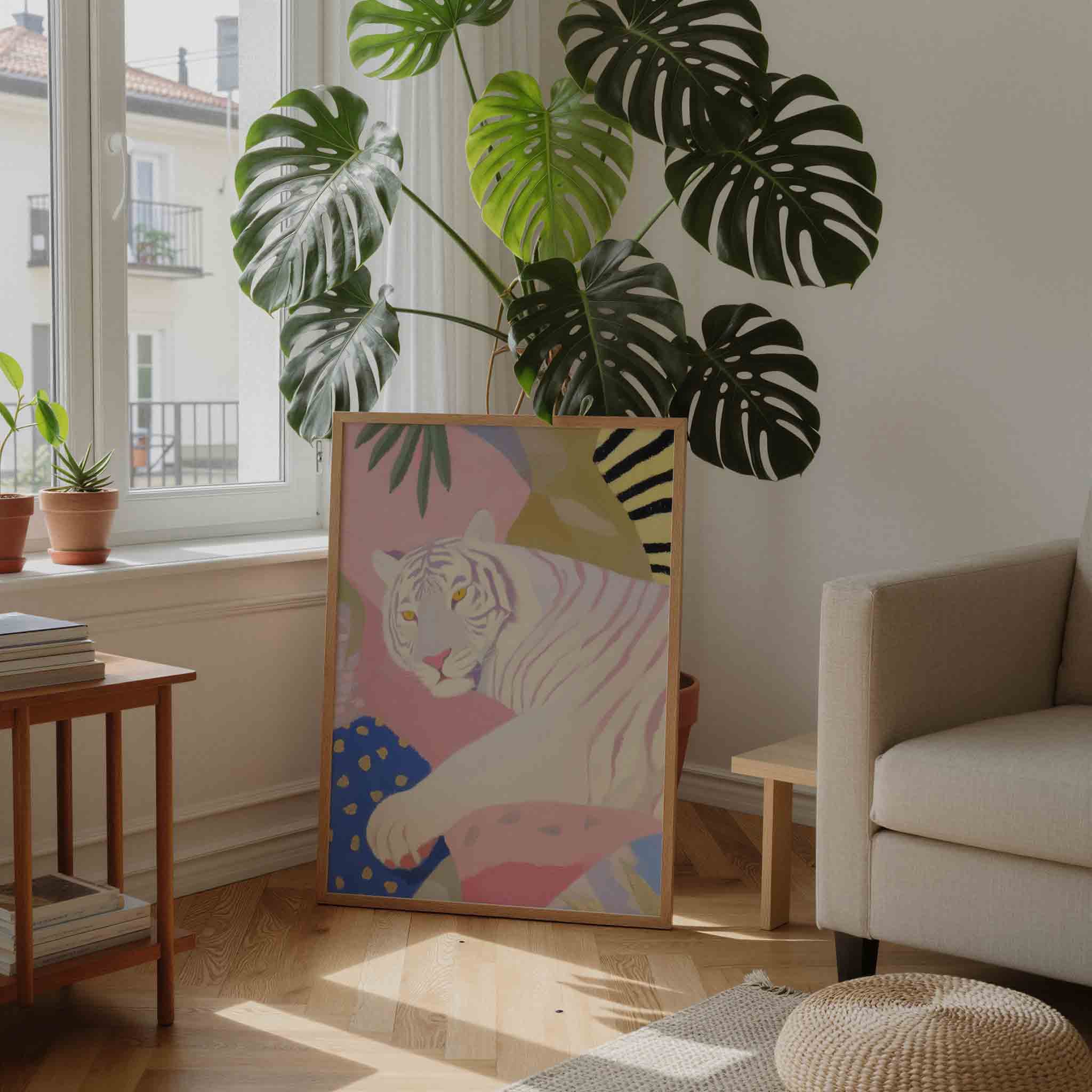 Witte tijger Poster
