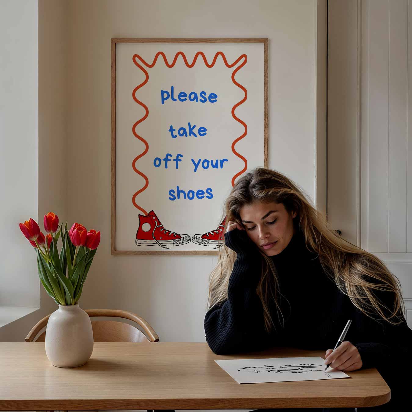 Gezellige Schoenen Uit Poster-WallArtistic