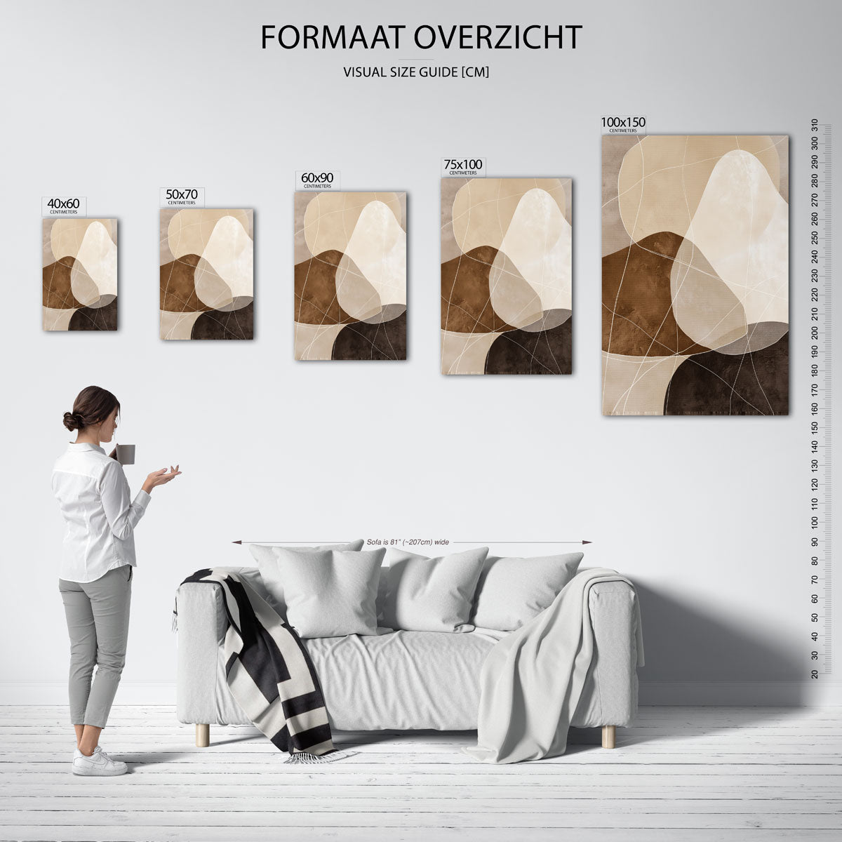 Organische vormen Kunstwerk