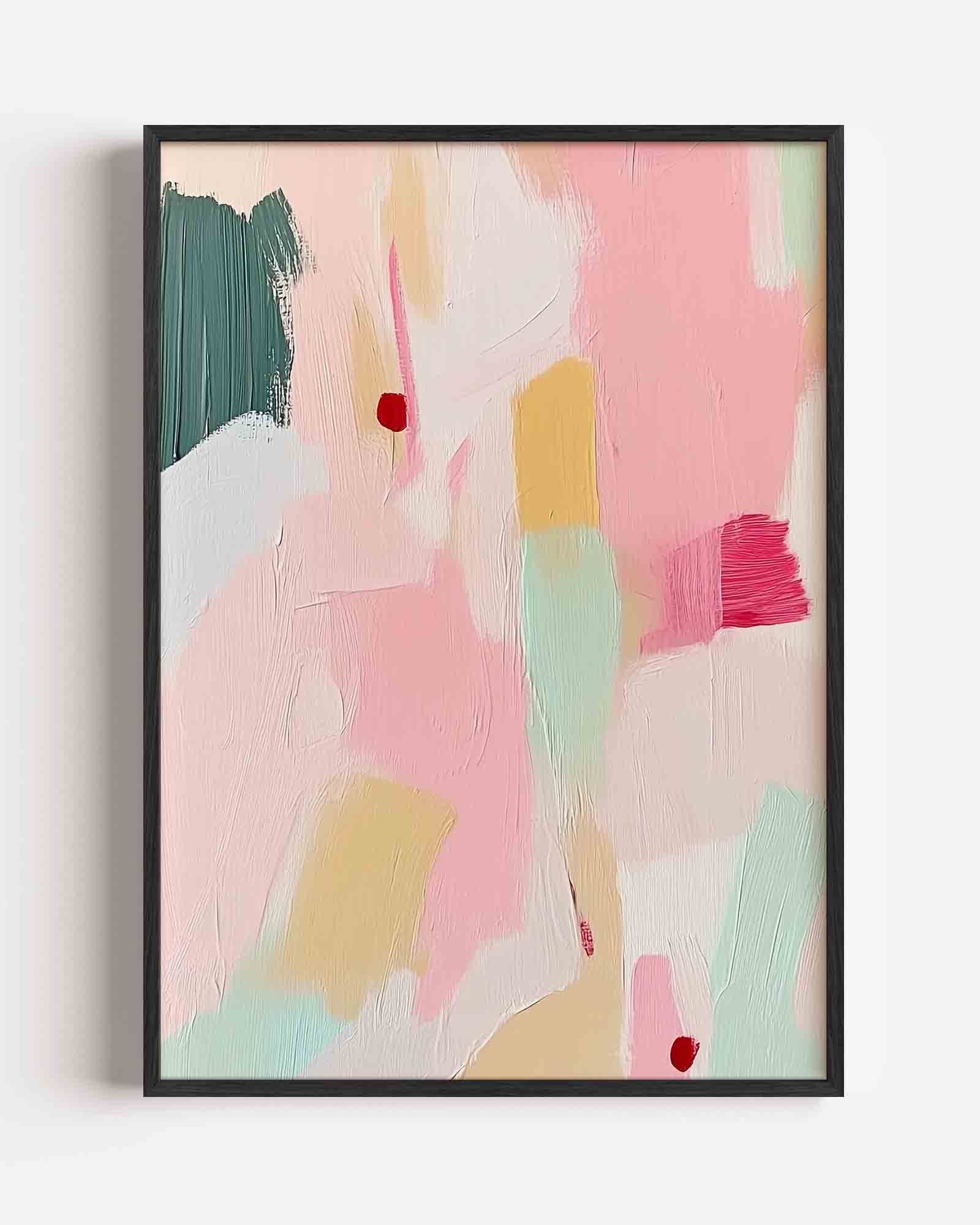 Abstracte pastelkleuren Poster