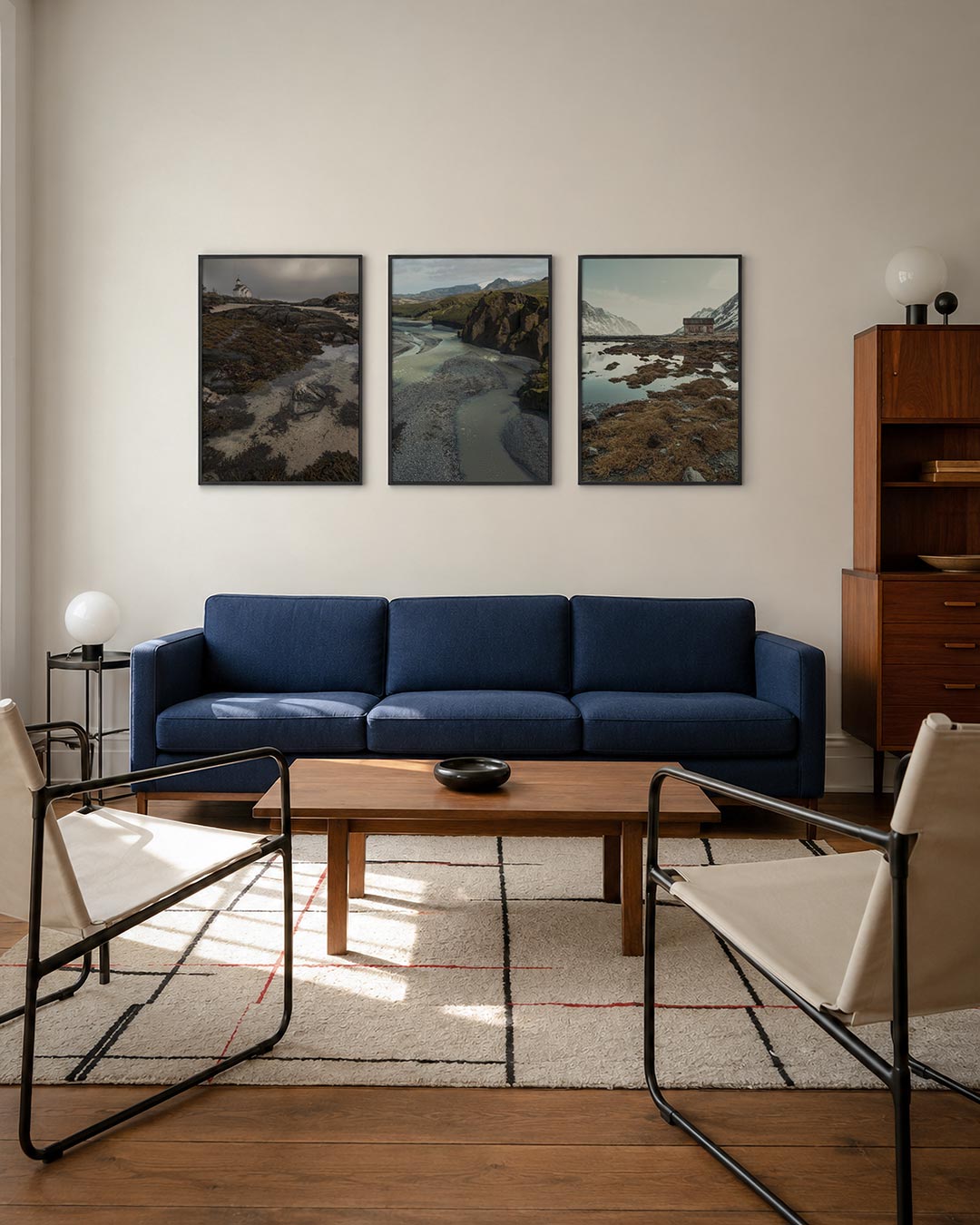 Rustige kustlijn Posterset