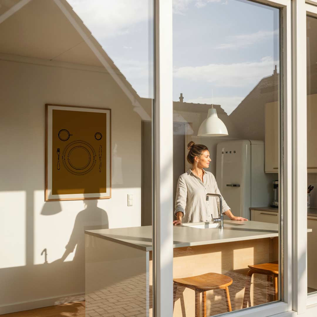 Stijlvolle Eettafel Poster-WallArtistic