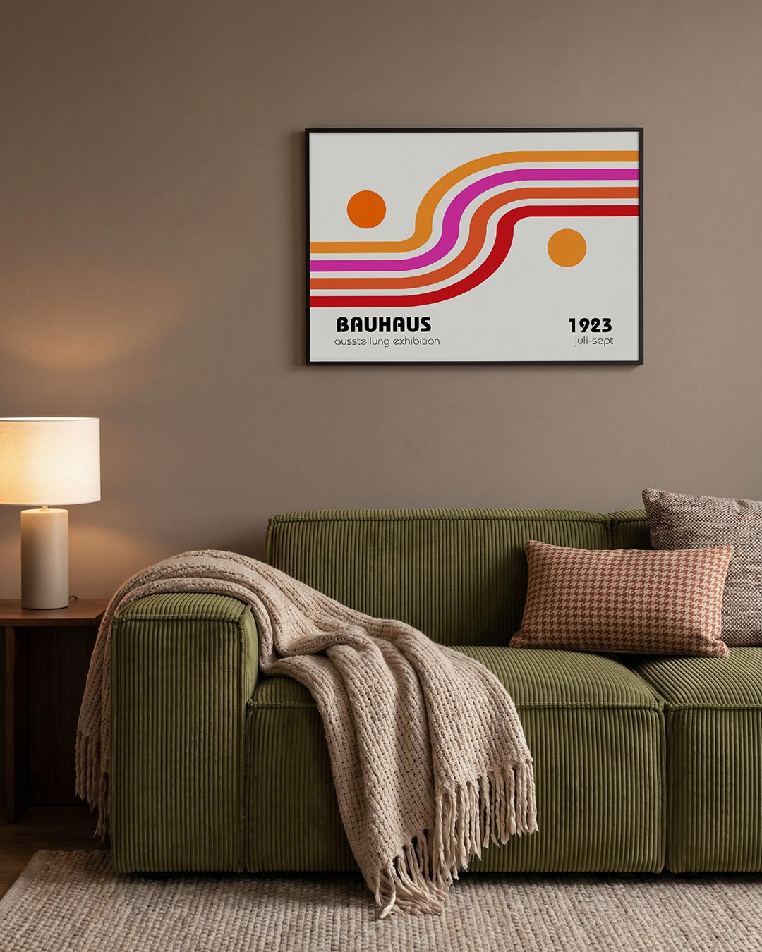 Kleurvolle lijnenspel Poster