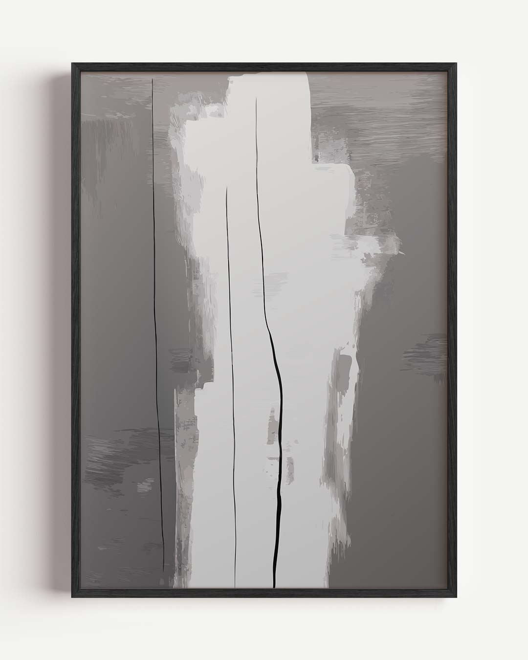 Elegante Grijze Kunstposter-WallArtistic