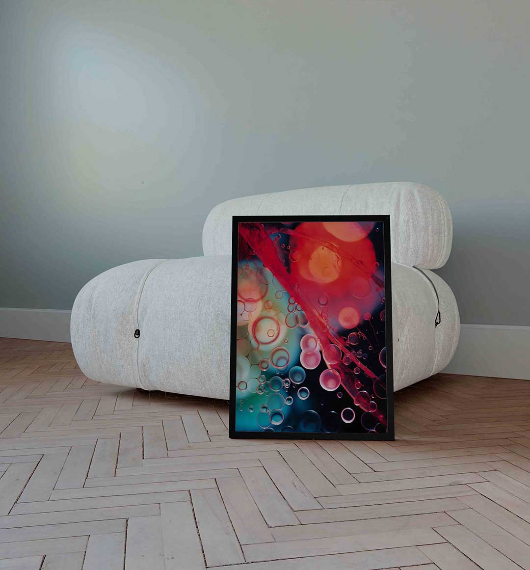 Abstracte bellen Poster