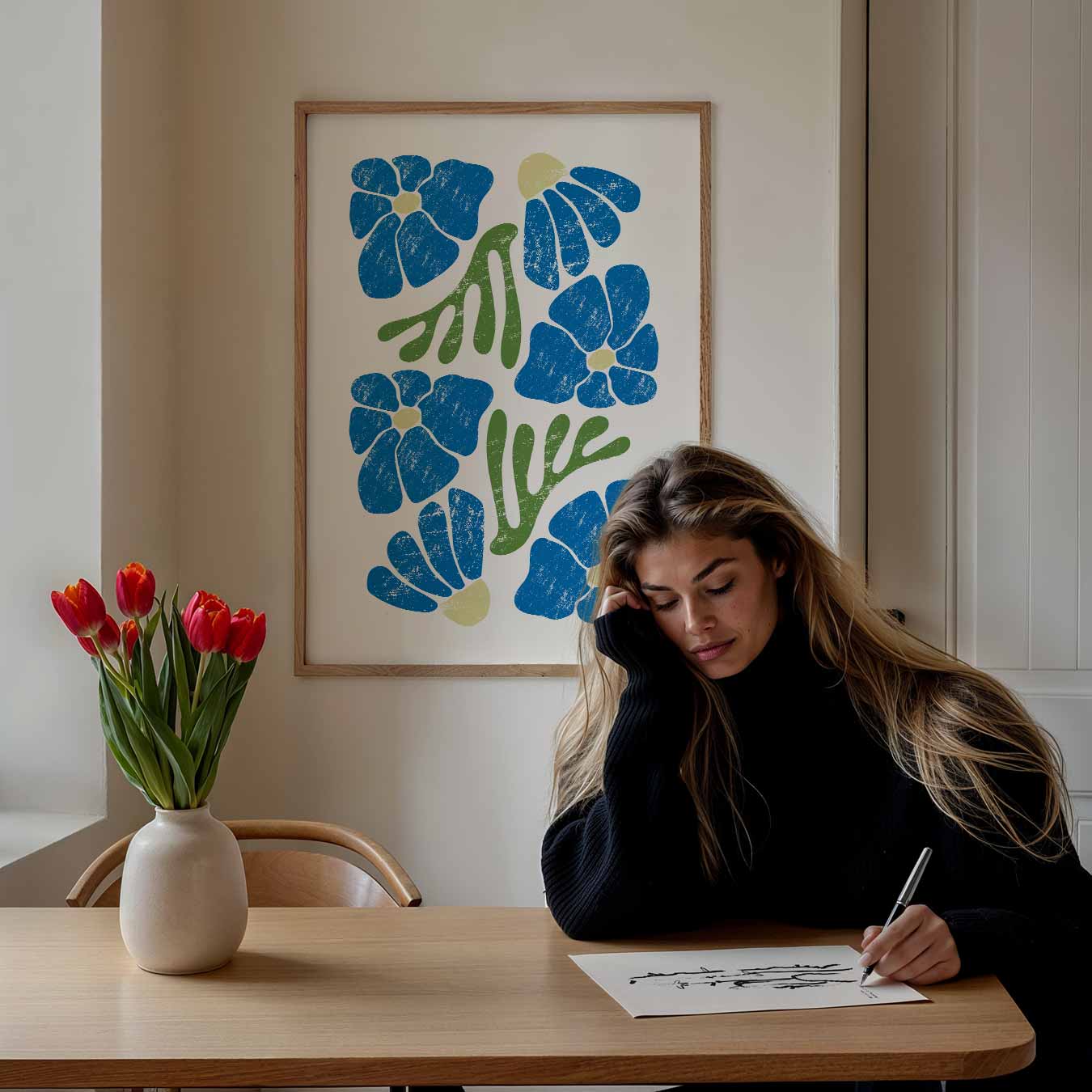 Bloemenpracht Wanddecoratie Poster-WallArtistic
