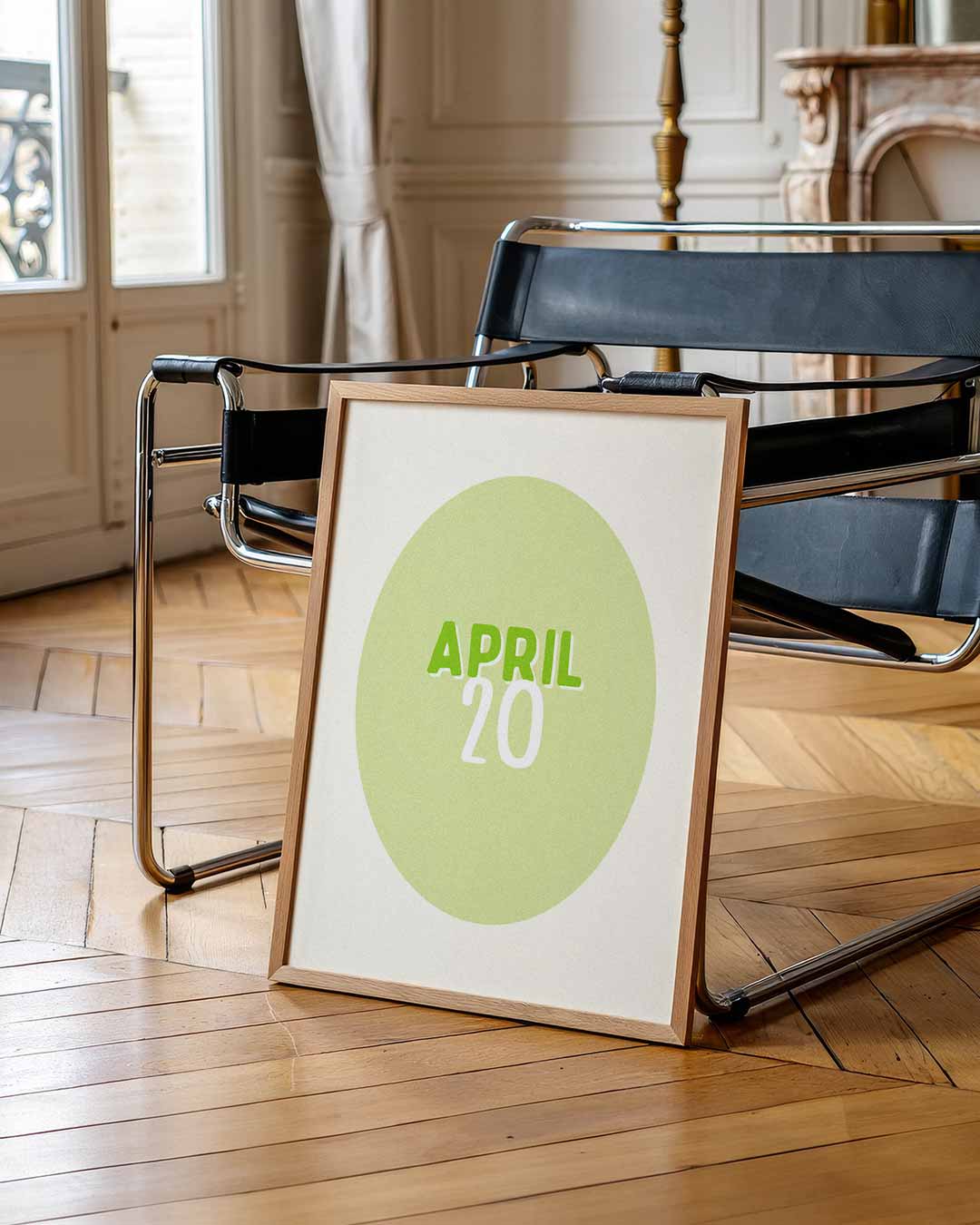 April Minimalistische Kalenderposter-WallArtistic