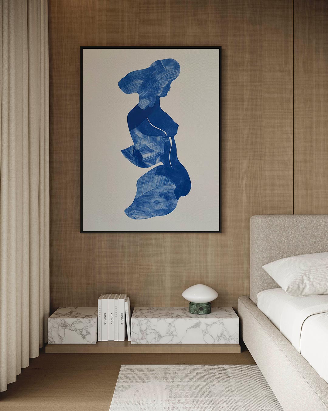 Gestroomlijnde silhouet Kunstwerk