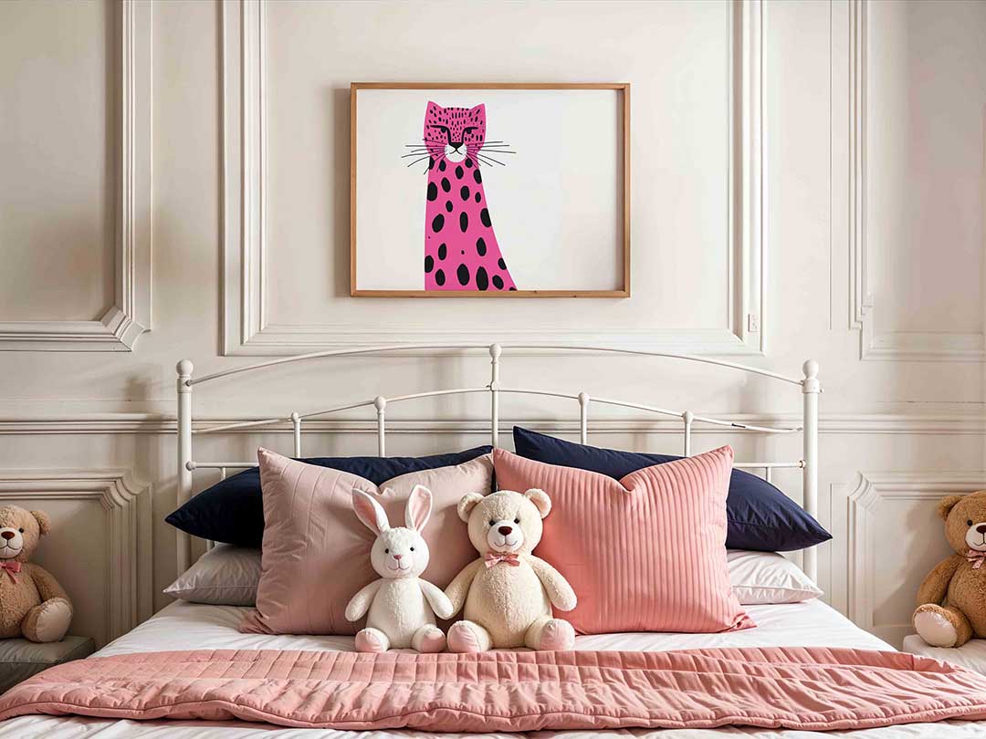 Roze luipaard Poster