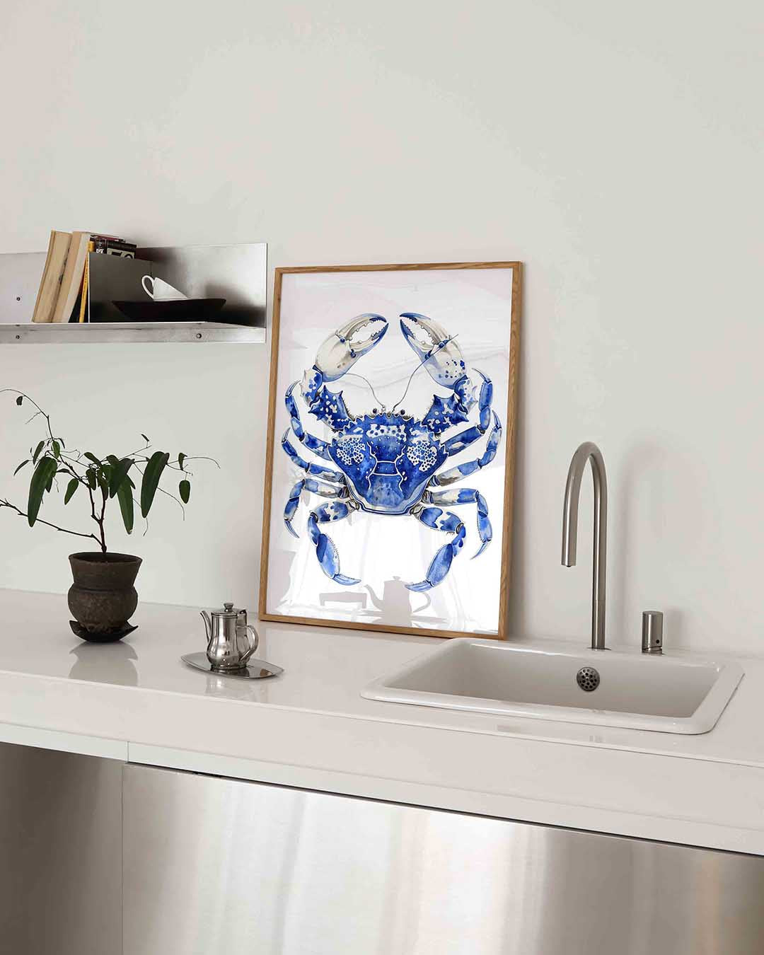 Blauwe krab Poster