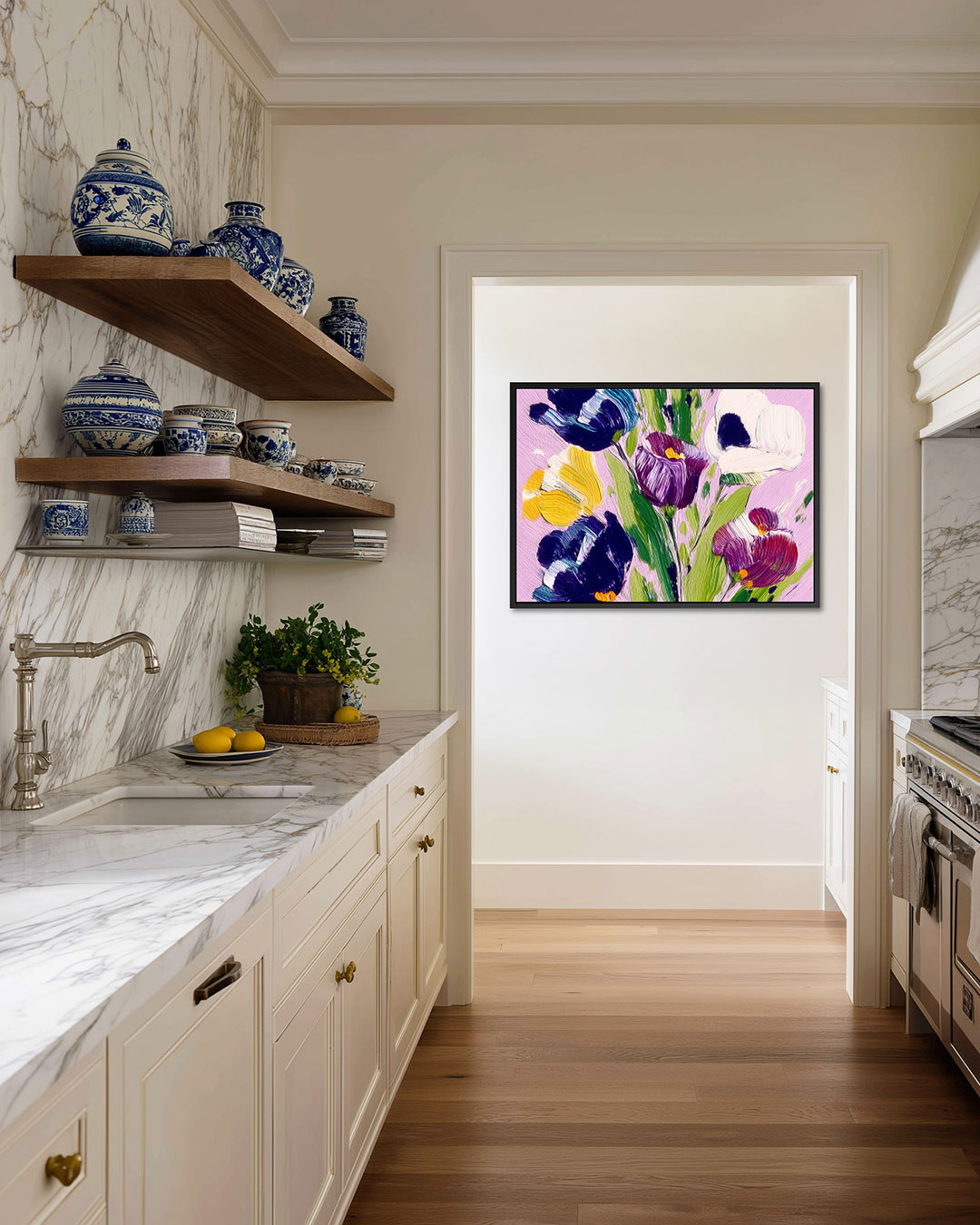 Kleurrijke bloemen Kunstwerk