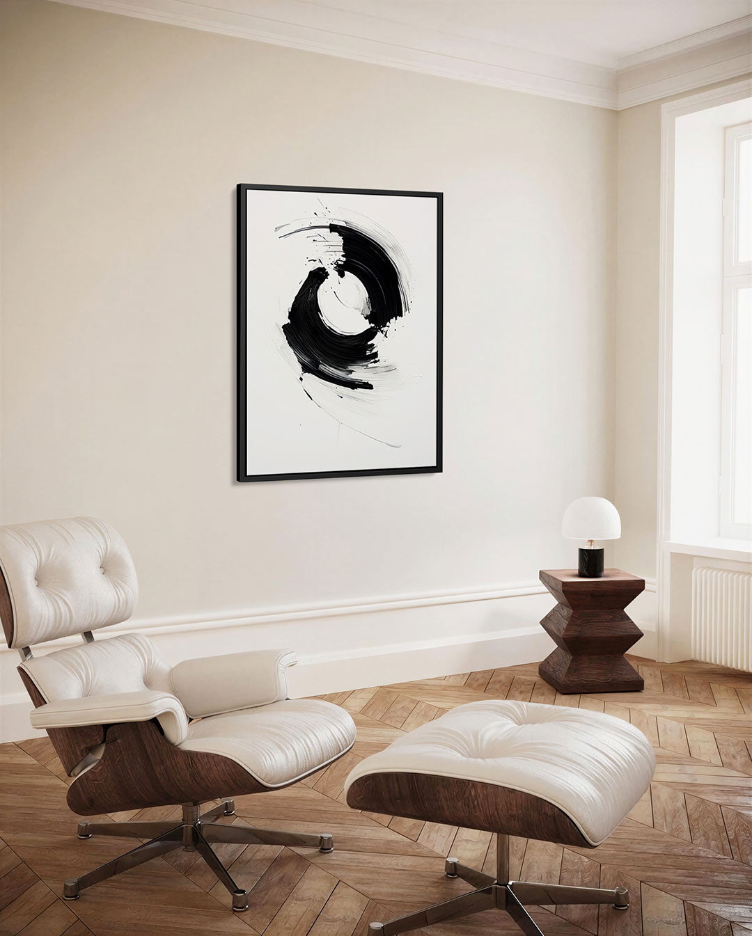 Dynamische borstelvegen Kunstwerk