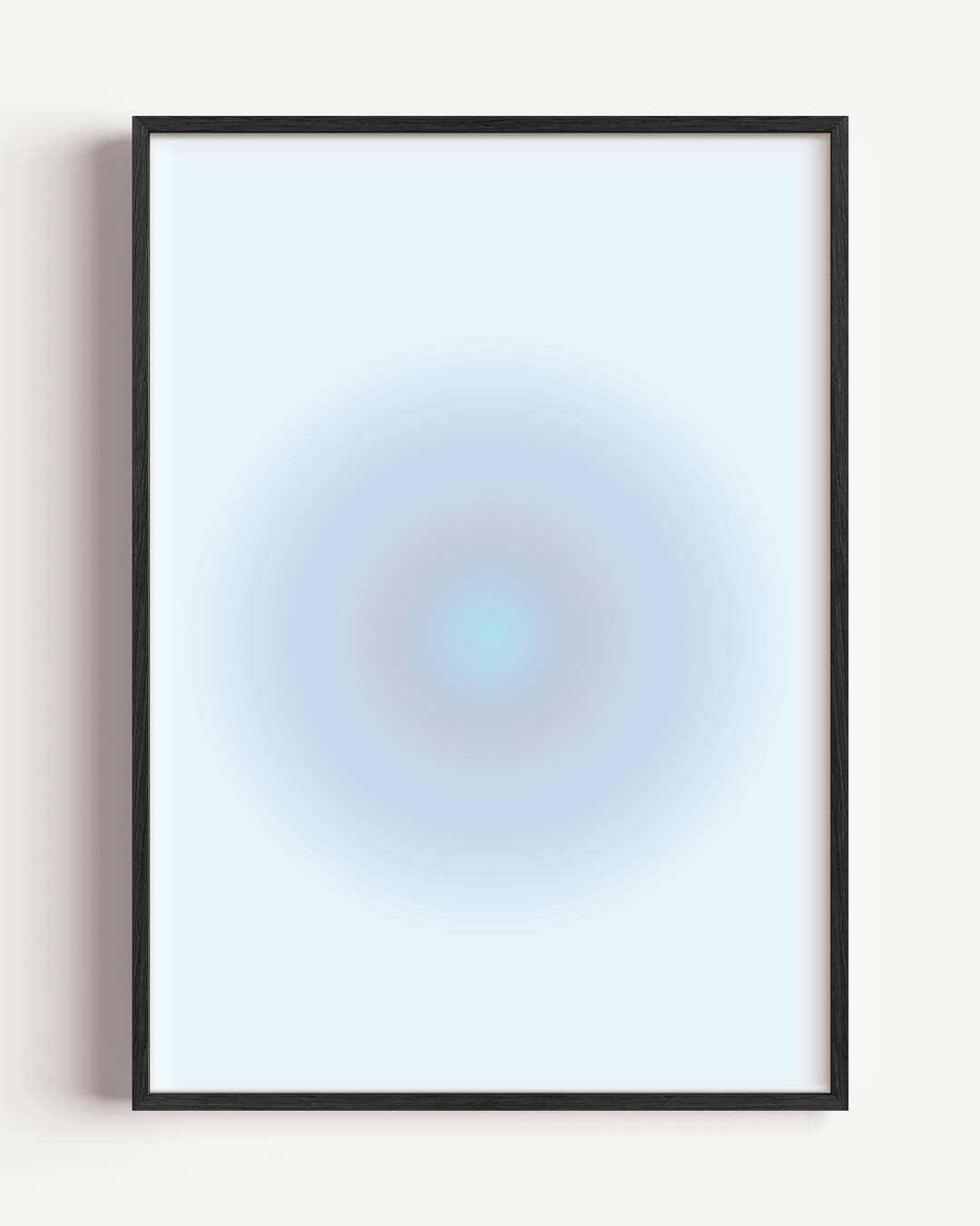 Rustgevende Turquoise Cirkel Poster-WallArtistic