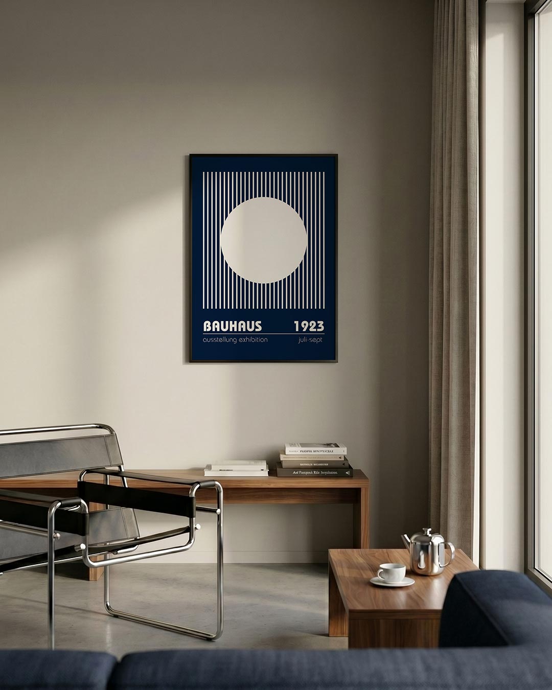 Cirkel en lijnen Poster