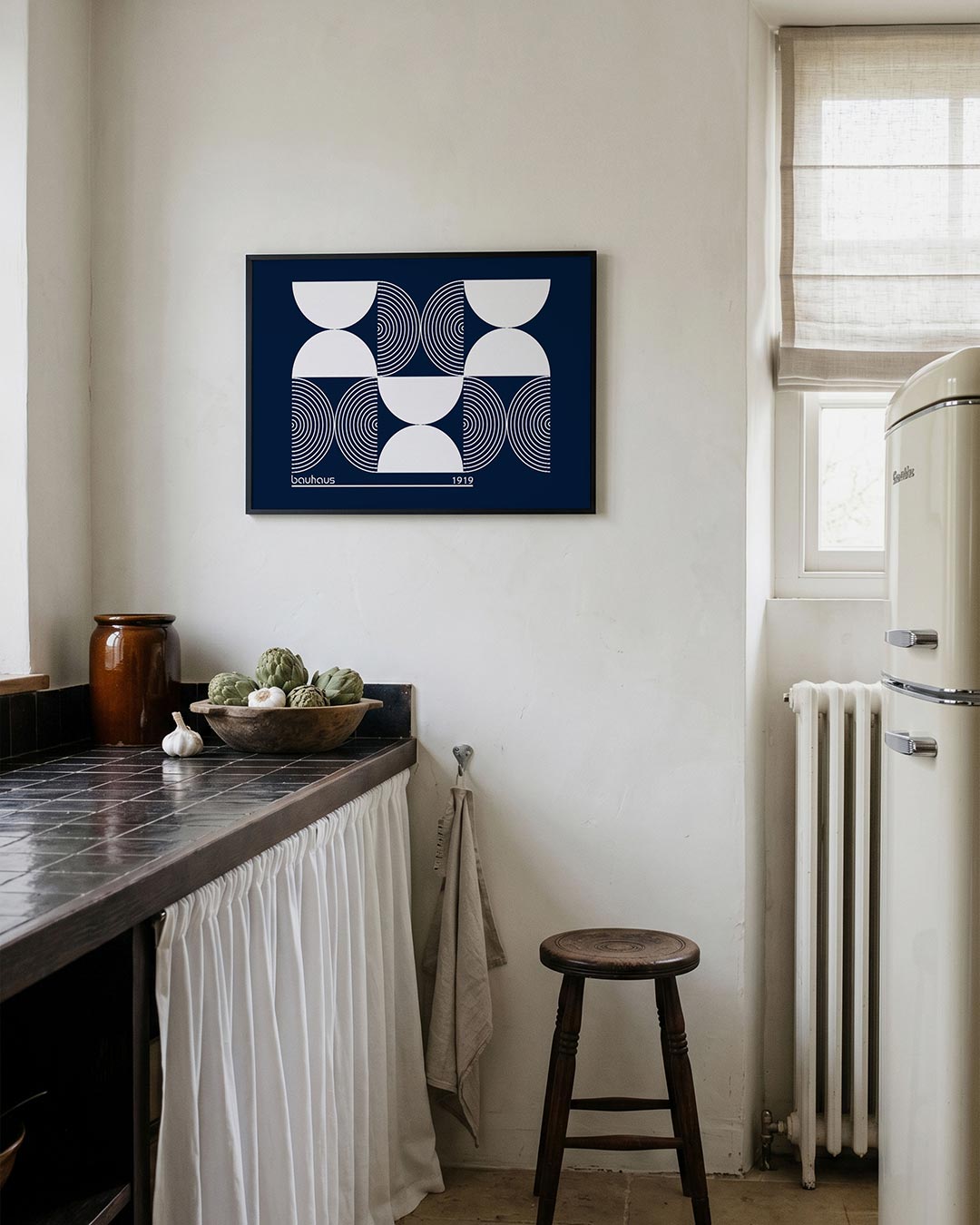 Cirkel en halve maan Poster