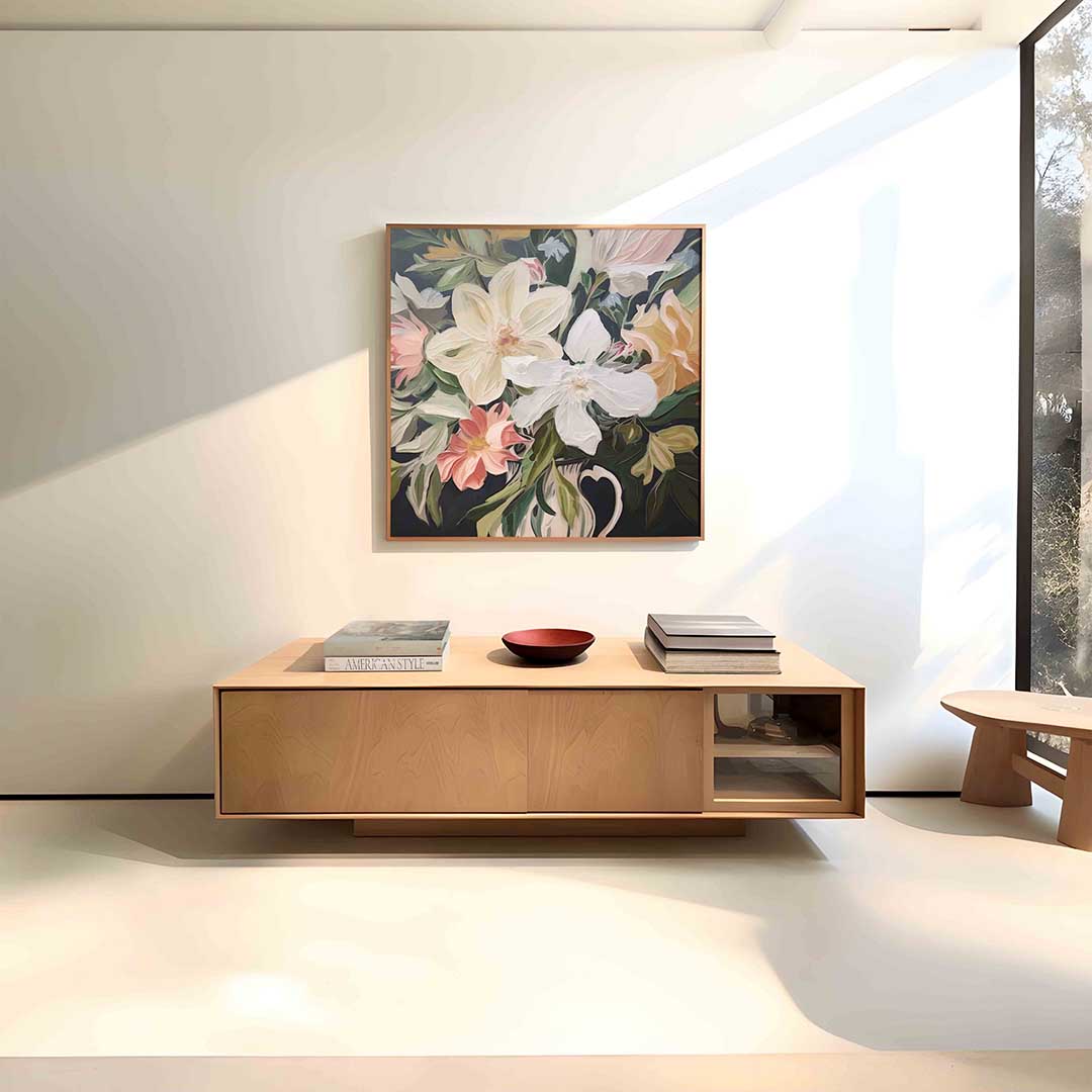 Bloemen in vaas Poster