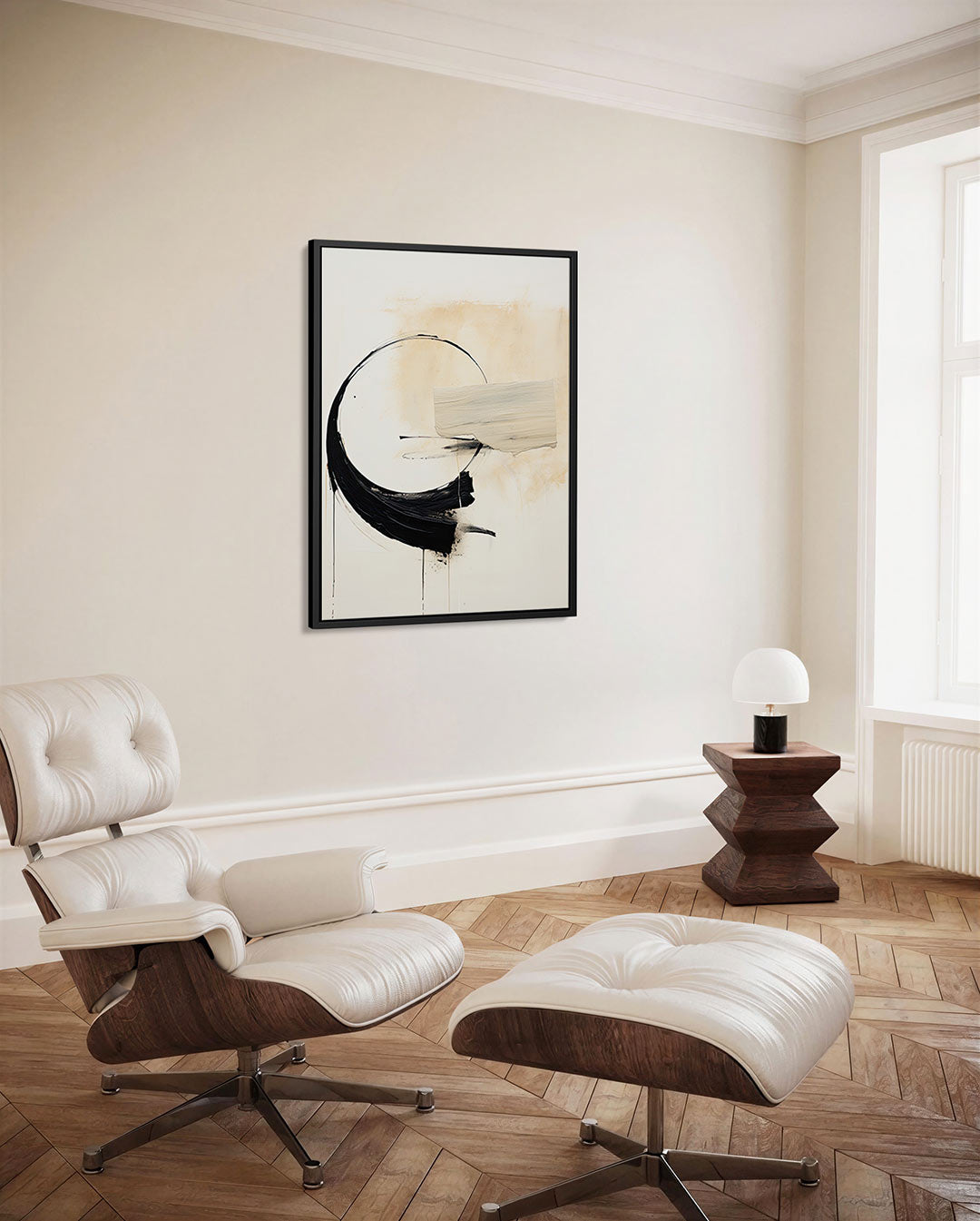 Dynamische borstelvegen Kunstwerk