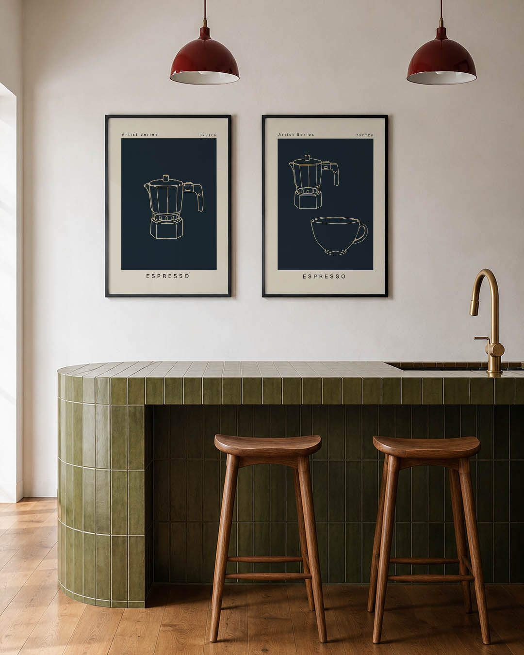 Koffiepot Posterset