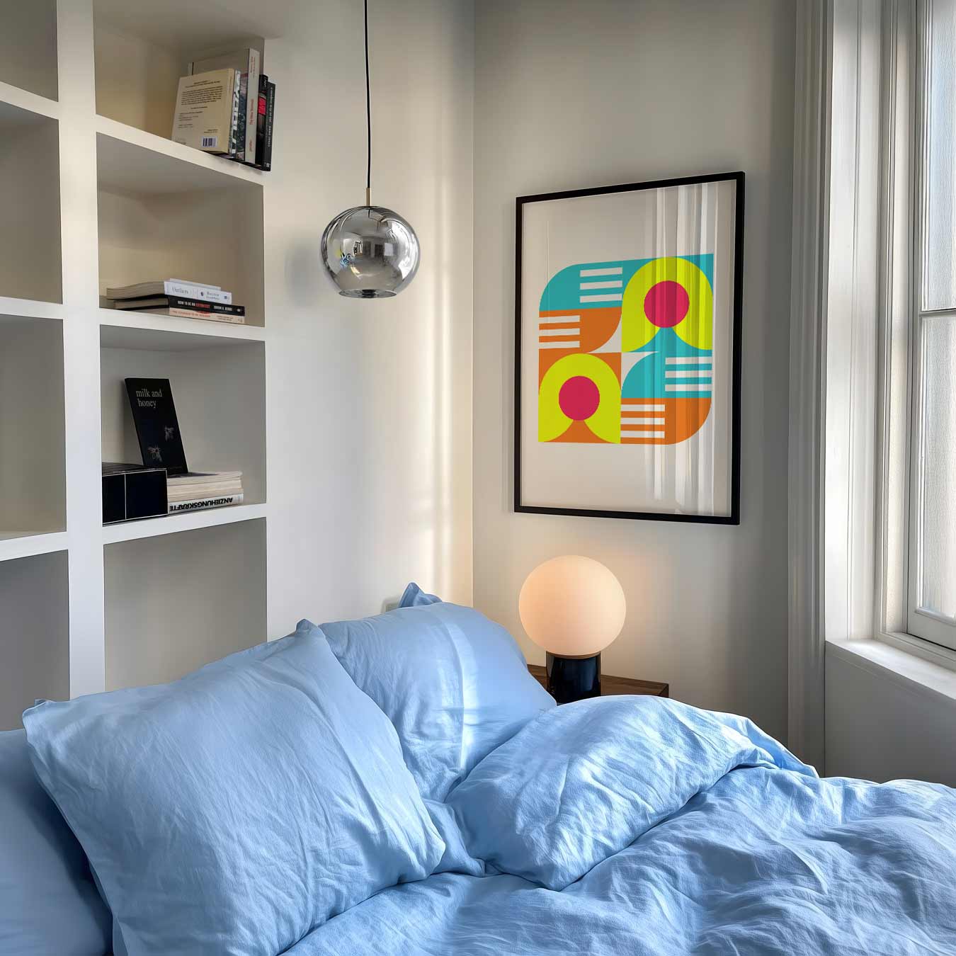 Kleurrijke Retro Vibes Poster-WallArtistic